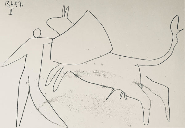 Pablo Picasso, Composition (Bloch 1276; Czwiklitzer 23), Toros y Toreros, Limited Edition Lithograph