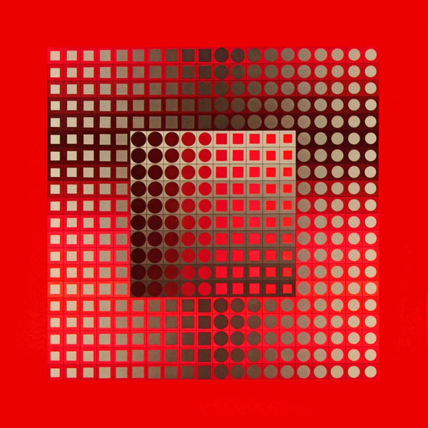 Victor Vasarely, Composition, Folklore Planétaire, Limited Edition Héliogravure