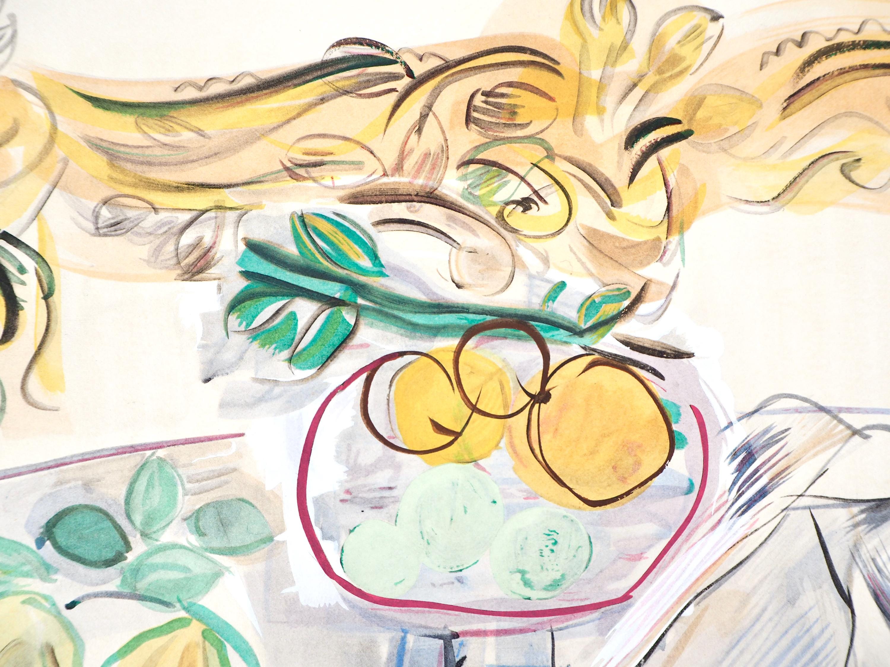Raoul Dufy, Composition, Eaux-de-vie, Esprit de la fleur et du fruit, Limited Edition Lithograph