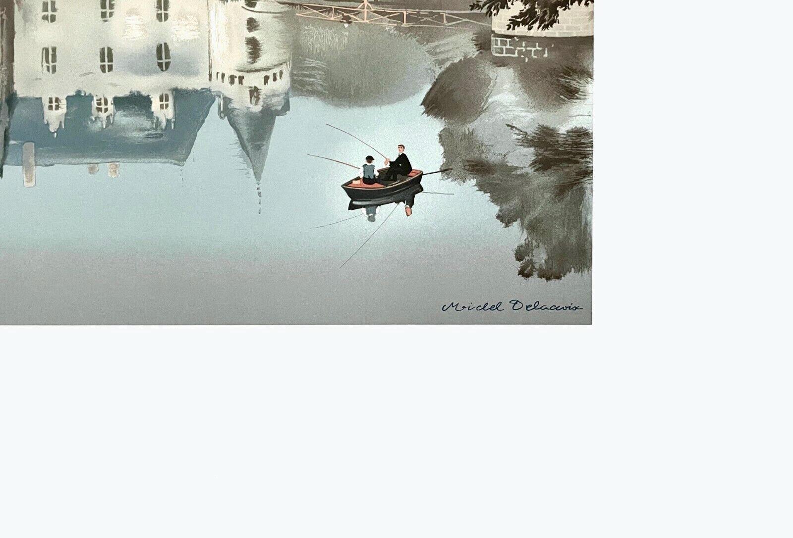Michel Delacroix, Azay le Rideau, Limited Edition Lithograph