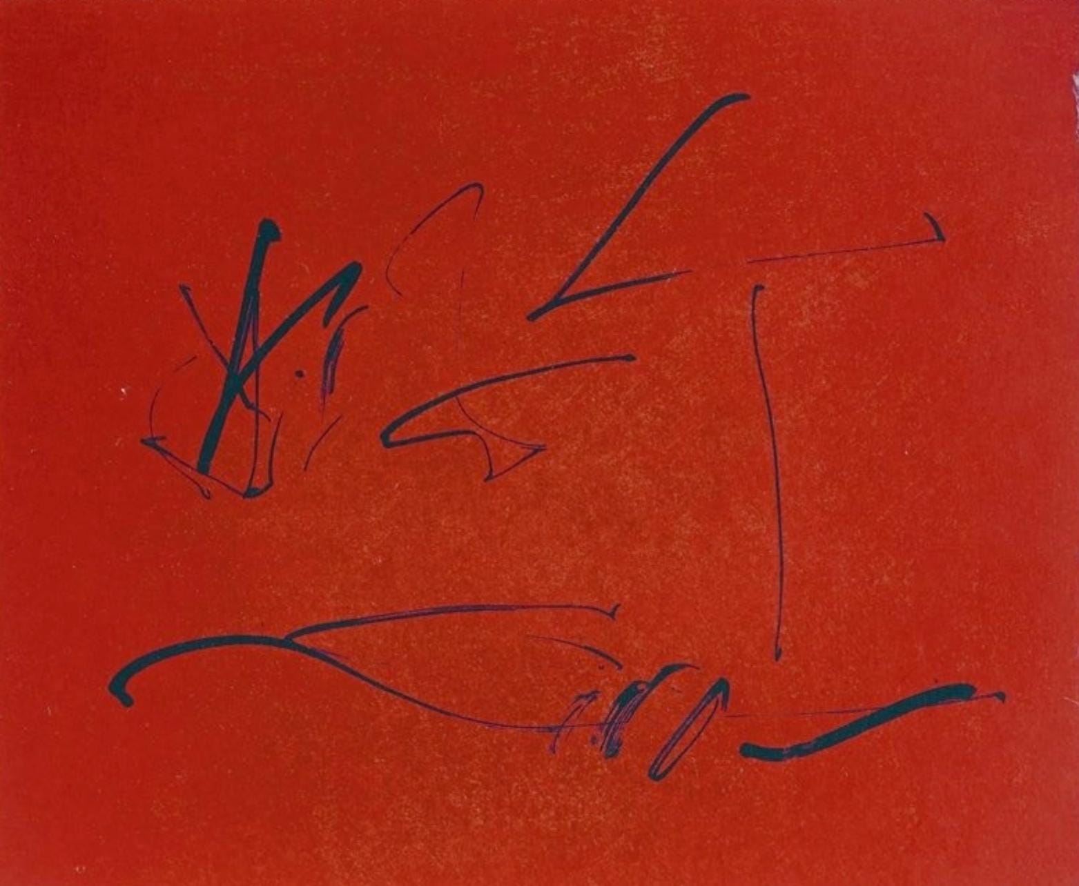Robert Motherwell, Red Wind (Belknap 354-380; Engberg/Banach 415-441), Three Poems, Limited Edition Lithograph