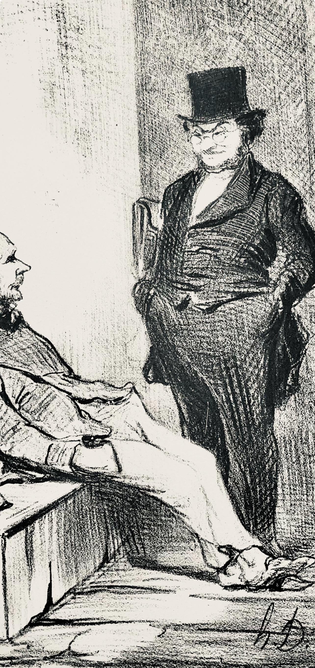 Honoré Daumier, Composition, Honoré Daumier, Law and Justice, Limited Edition Lithograph