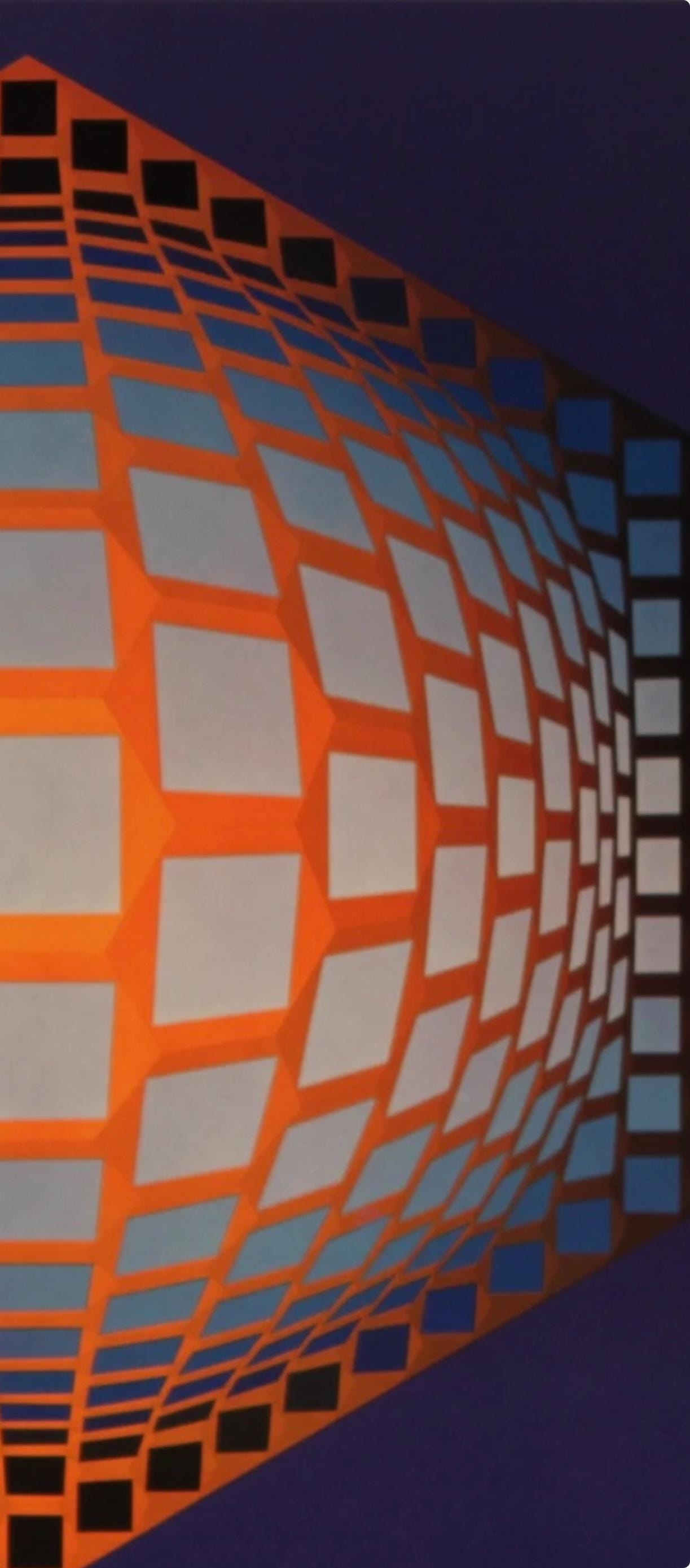 Victor Vasarely, Composition, Hexagone, Limited Edition Héliogravure