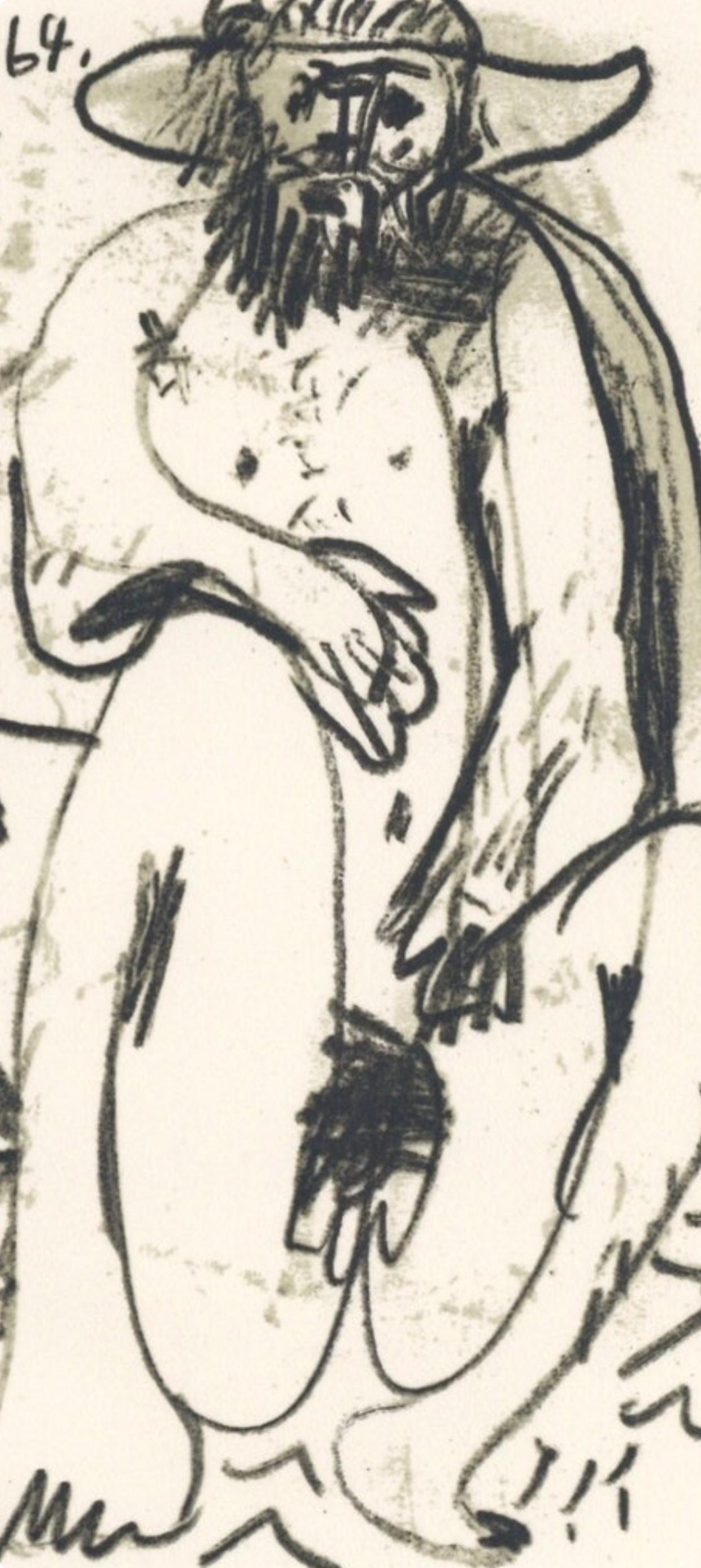 Pablo Picasso, Composition, Le Goût du Bonheur (Cramer 148; Bloch 2013), Limited Edition Mixed Media Lithograph