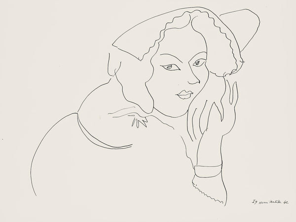Henri Matisse, Série I, var. 9 (Duthuit 9), Henri Matisse, Dessins, Thèmes et variations, Limited Edition Lithograph