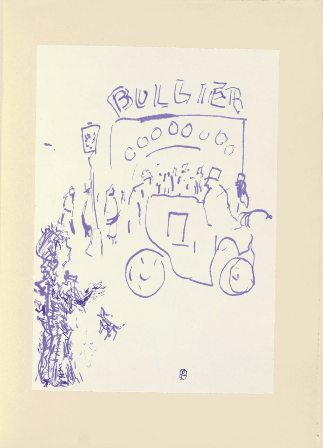 Pierre Bonnard, Composition (Terrasse 54), Pierre Bonnard Correspondences, Limited Edition Lithograph
