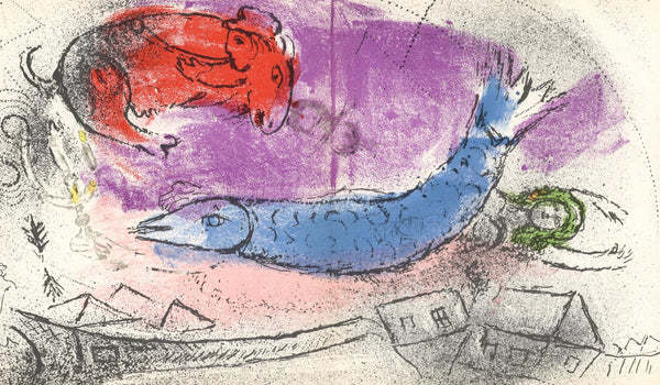 Marc Chagall, Composition (Mourlot 192-207; Cramer 34), Limited Edition Lithograph