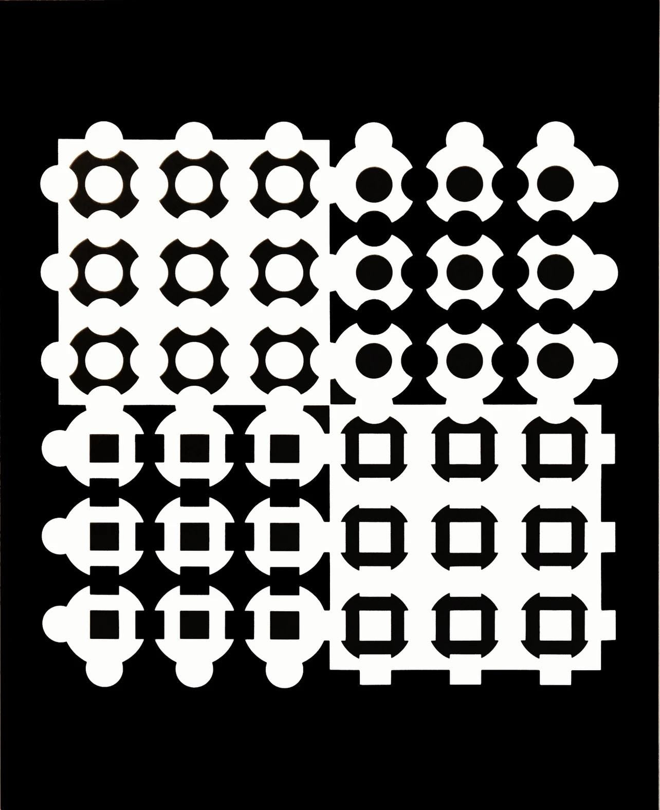 Victor Vasarely, Composition, Corpusculaires, Limited Edition Héliogravure