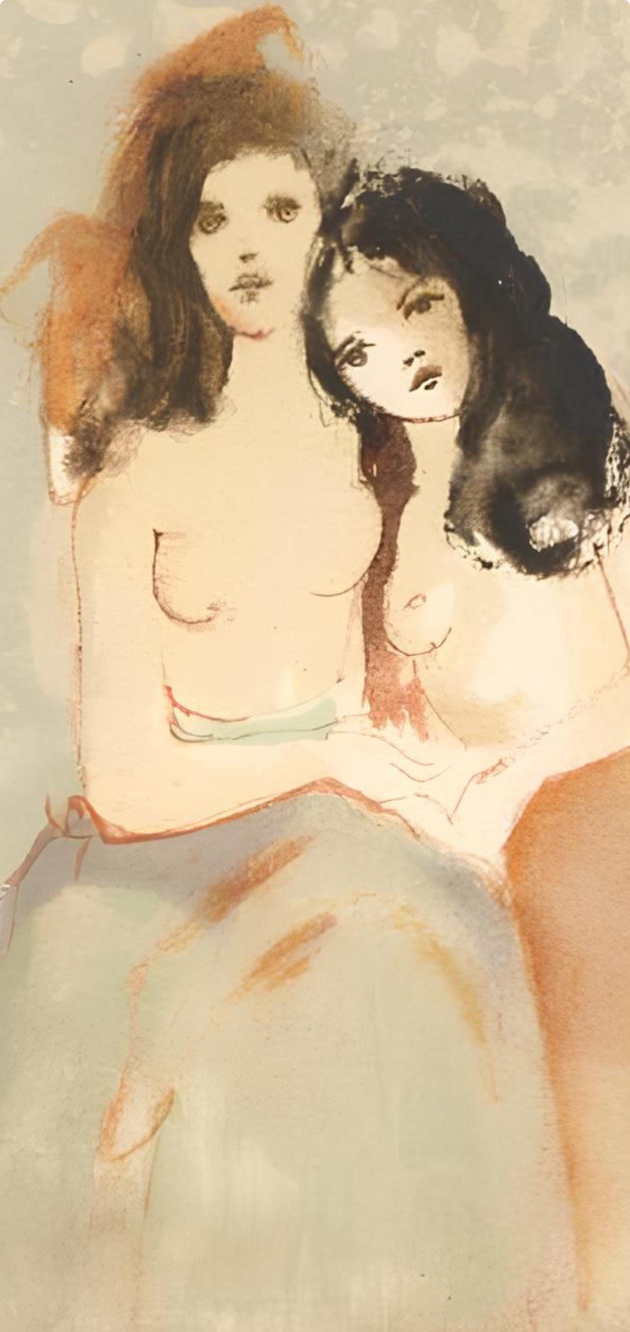 Léonor Fini, Composition, Parallèlement, Limited Edition Lithograph