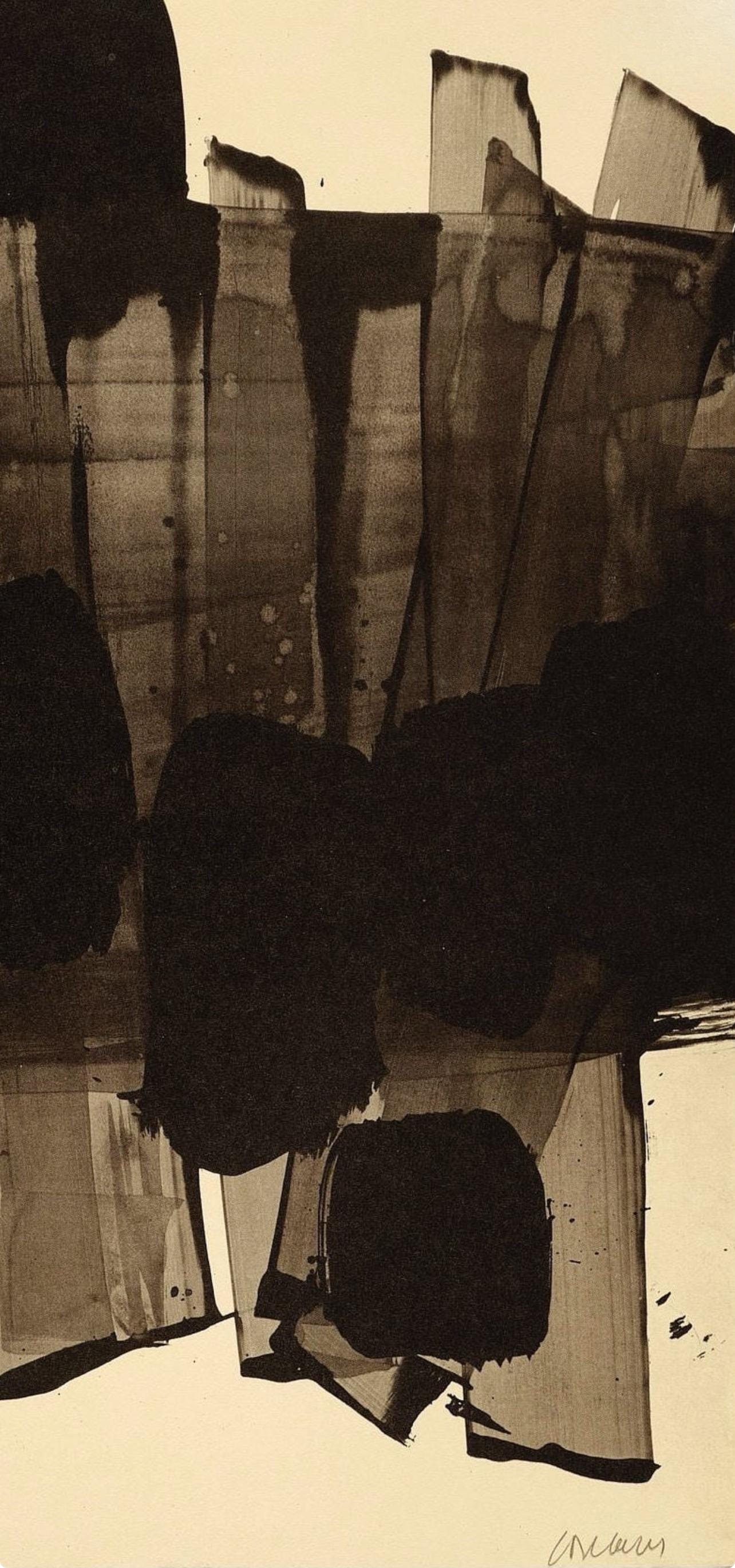 Pierre Soulages, Composition, Pierre Soulages, Peintres d'aujourd'hui, Limited Edition Lithograph