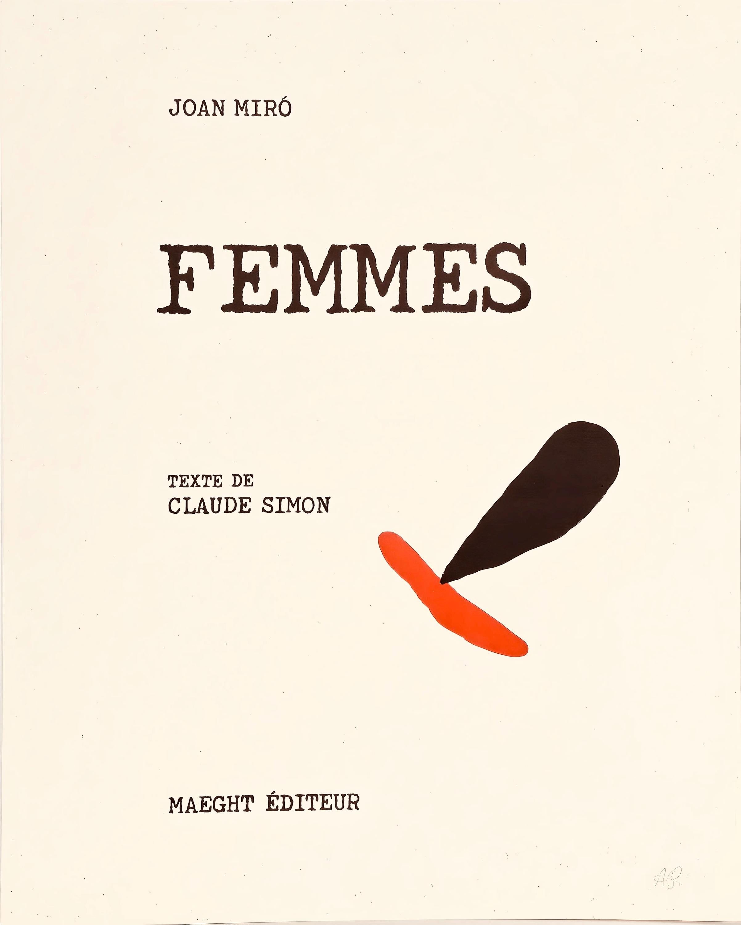 Joan Miró, Composition (Cramer 105), Femmes, Limited Edition Héliogravure