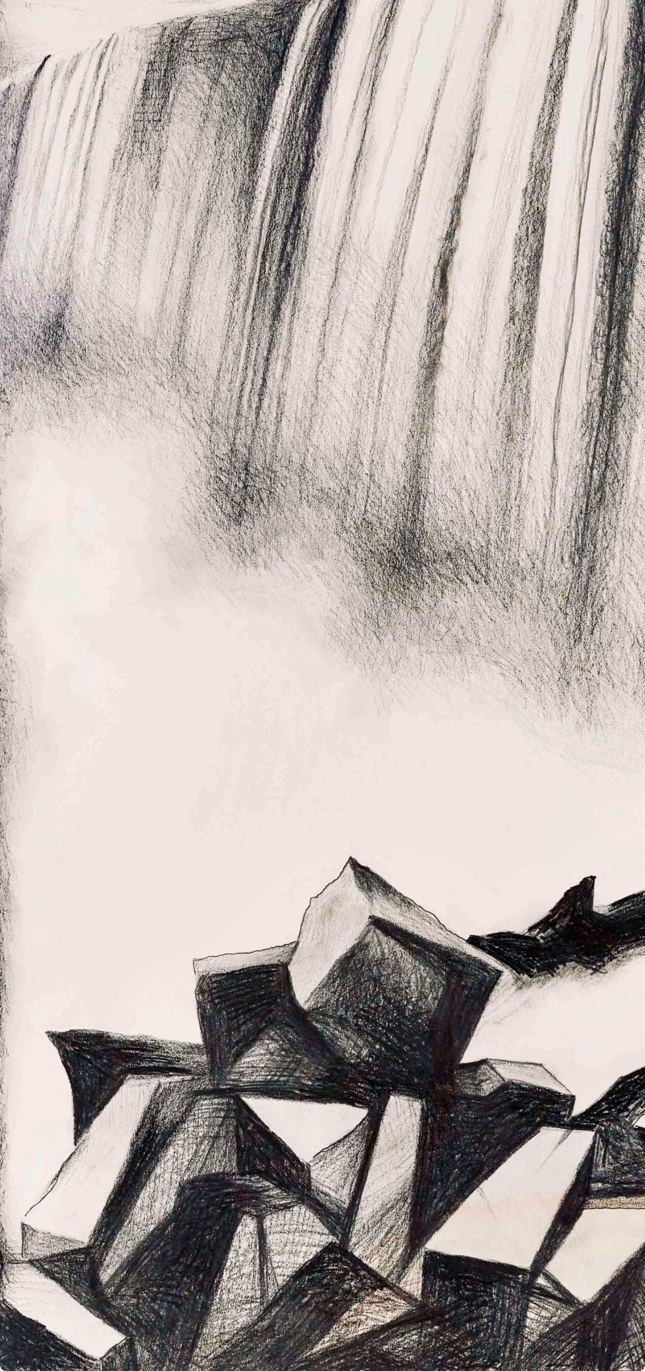 Lowell Nesbitt, Impossible Series (Niagara Falls), Original Drawing