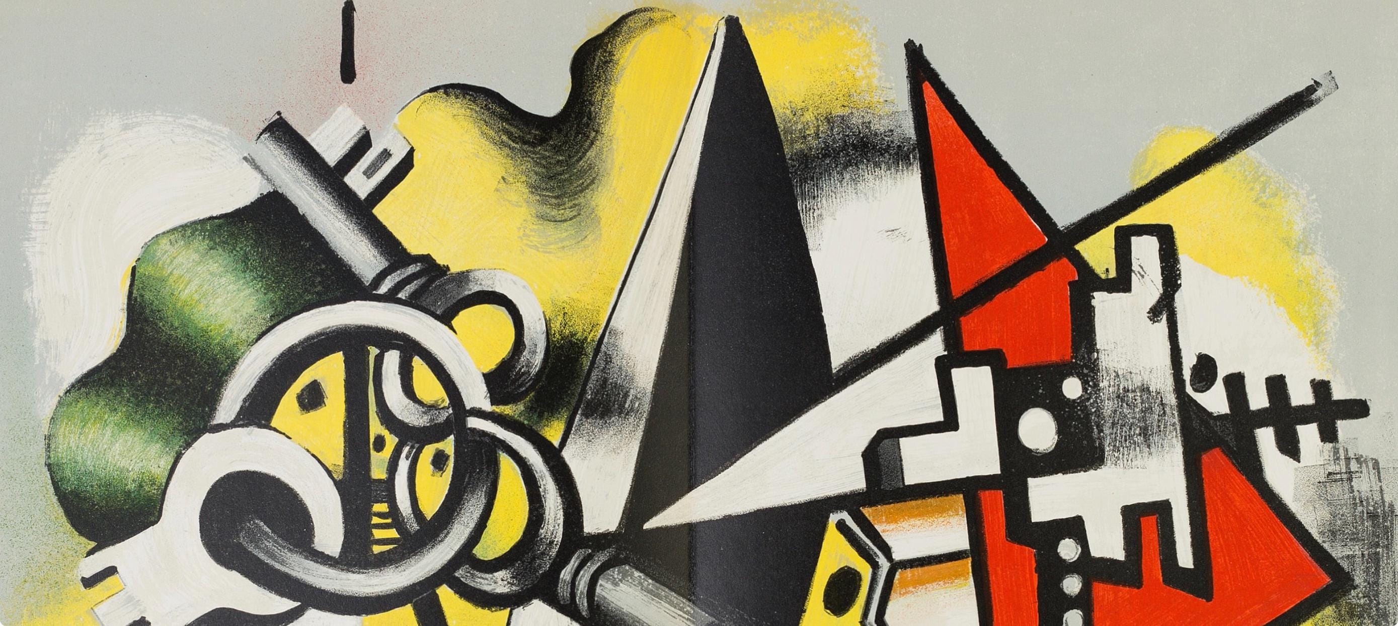 Fernand Léger, Composition, Derrière le miroir, Limited Edition Lithograph