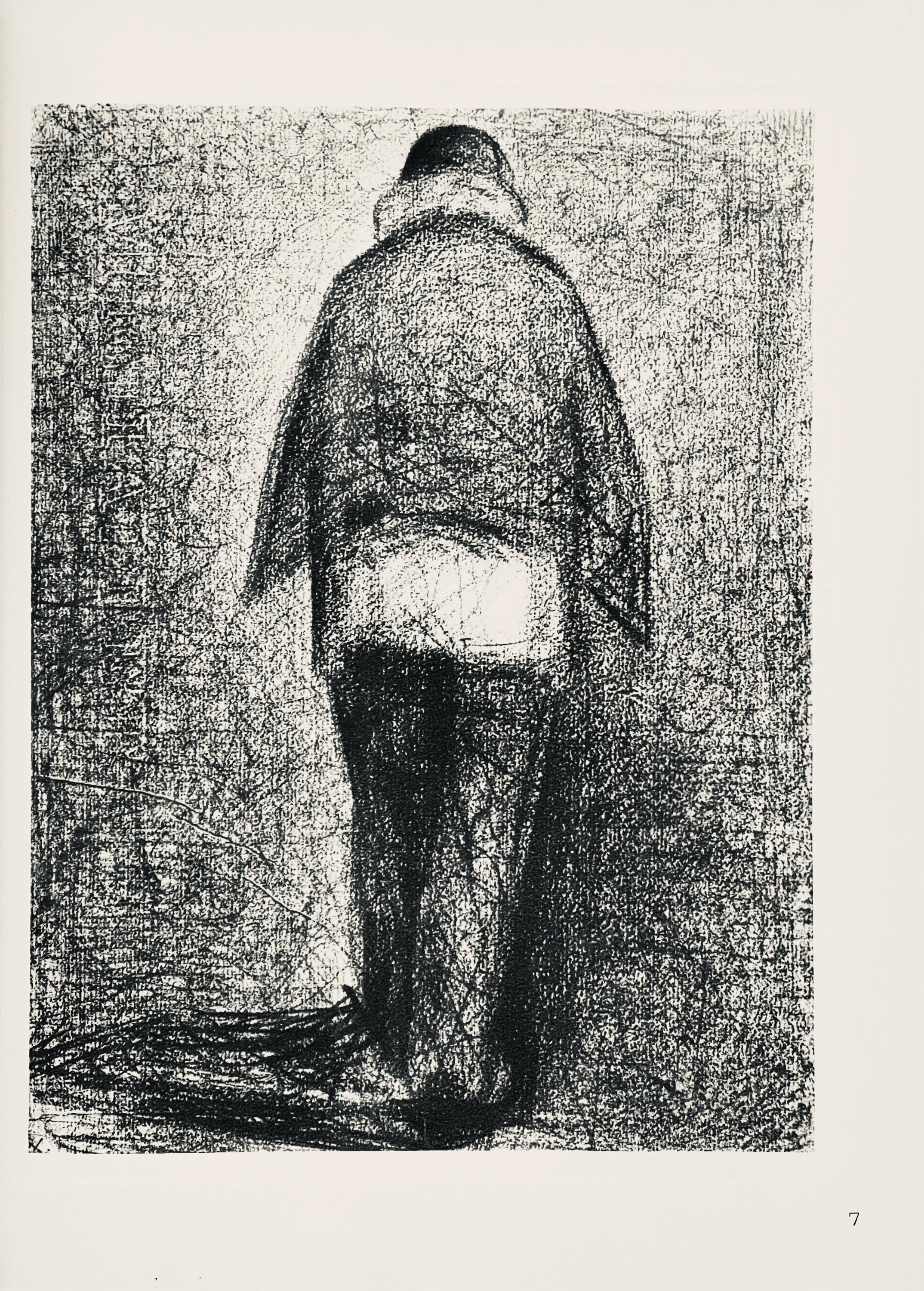 Georges Seurat, L'homme au plaid, Seurat, Limited Edition Lithograph