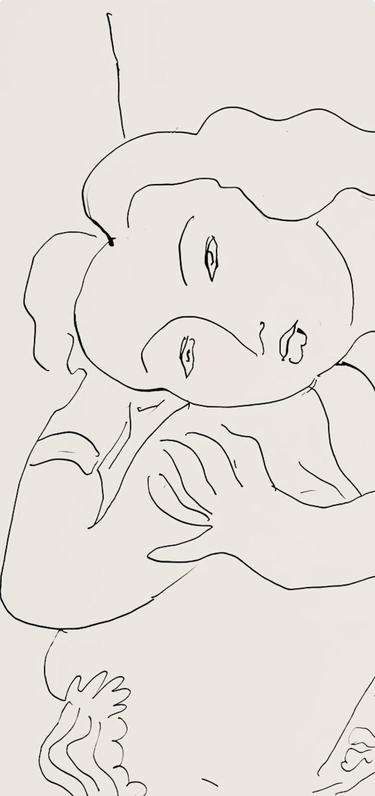 Henri Matisse, Série C, var. 6 (Duthuit 9), Henri Matisse, Dessins, Thèmes et variations, Limited Edition Lithograph