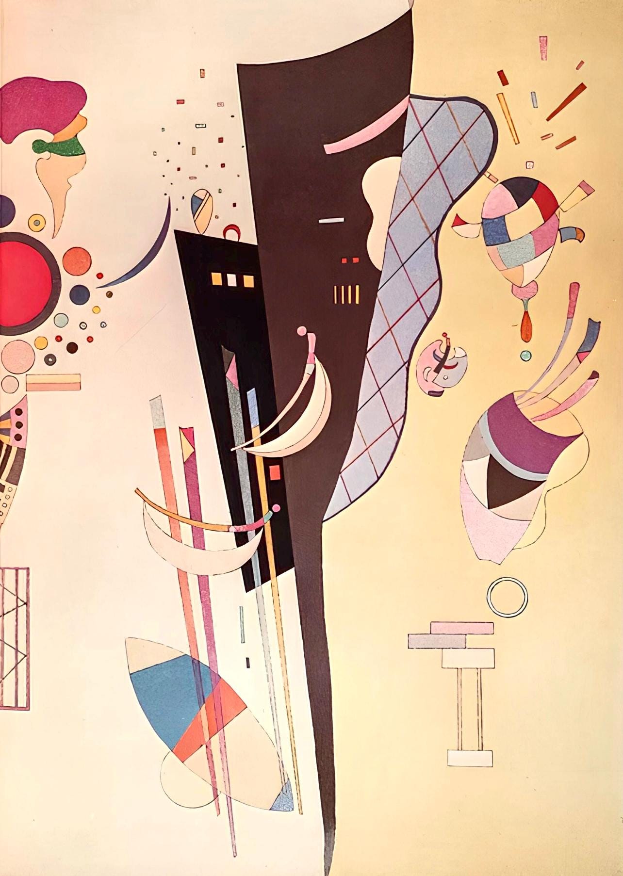 Wassily Kandinsky, Composition, Derrière le miroir, Limited Edition Lithograph