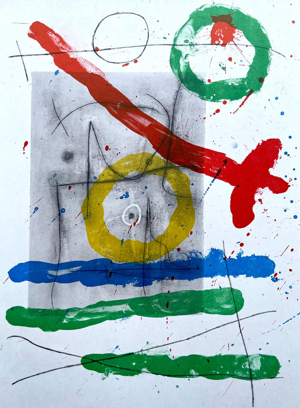 Joan Miró, Composition (Cramer 102; Mourlot 428-449), Derrière le miroir, Limited Edition Lithograph