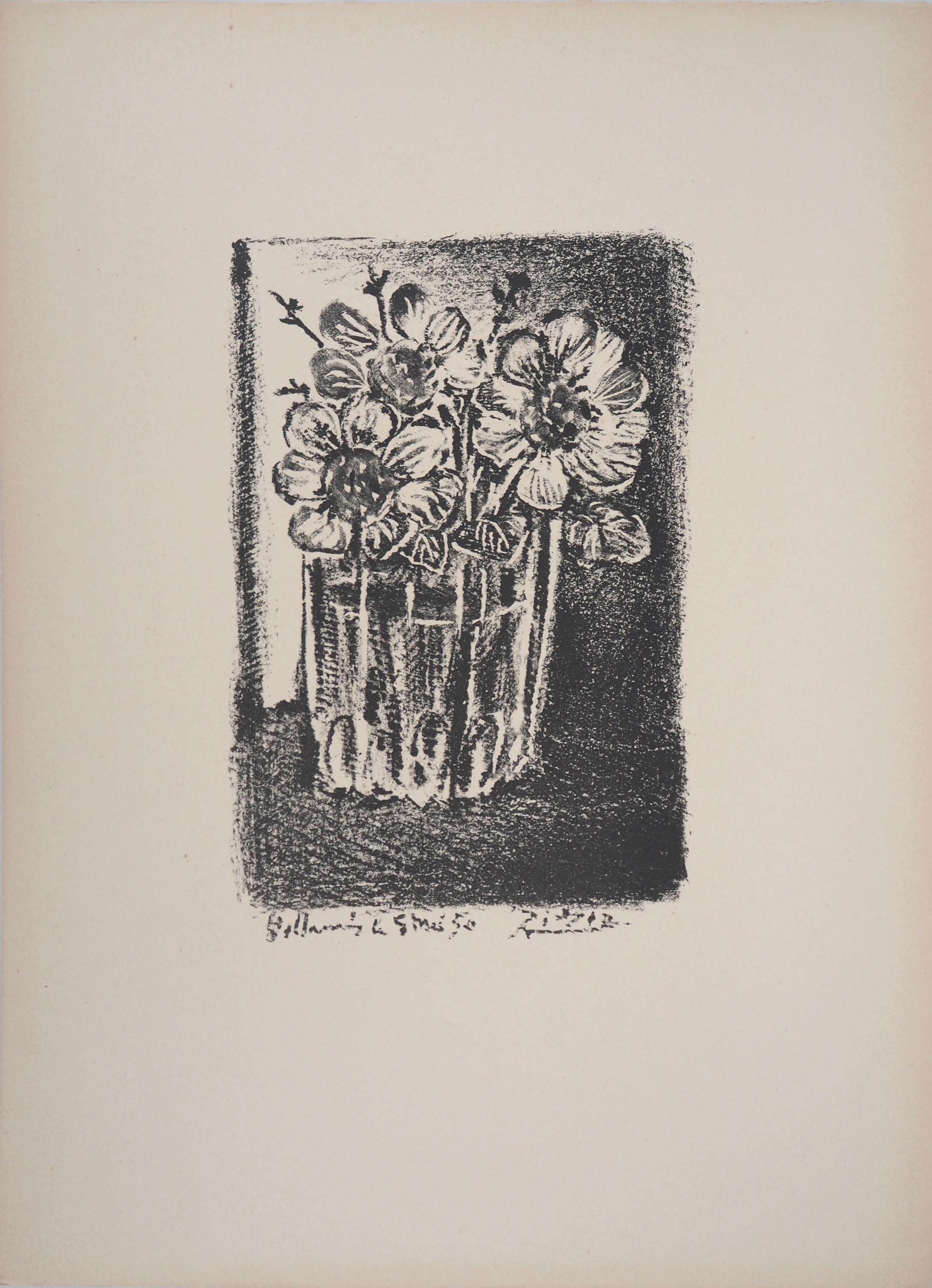 Pablo Picasso, Composition (Cramer 58; Mourlot 189), Une visite a Vallauris, Limited Edition Lithograph