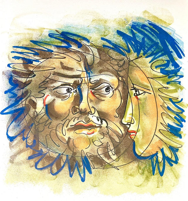 Hans Erni, Composition, Réflexions Simples Sur Le Corps, Limited Edition Lithograph