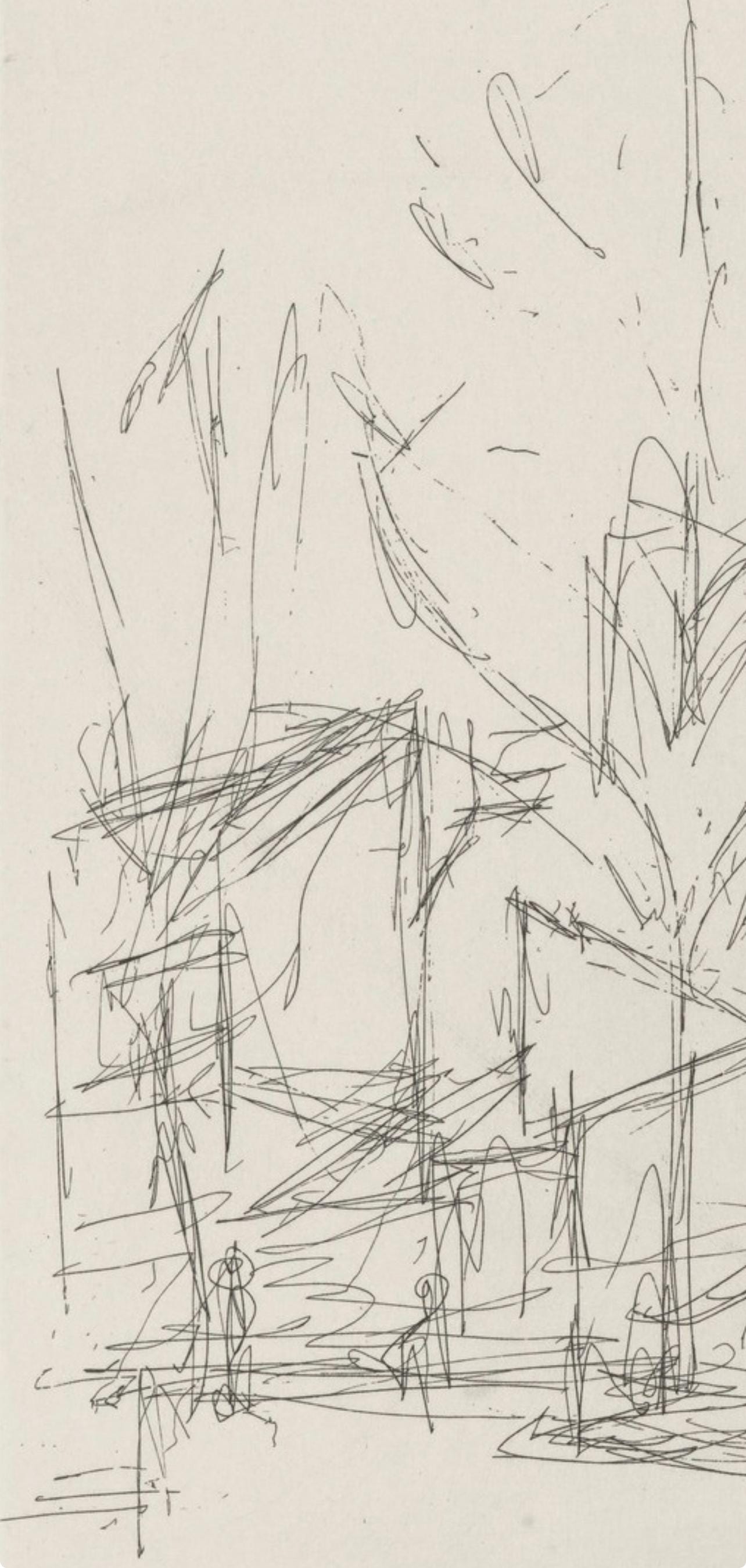 Alberto Giacometti, Composition, Feuilles éparses, Limited Edition Etching