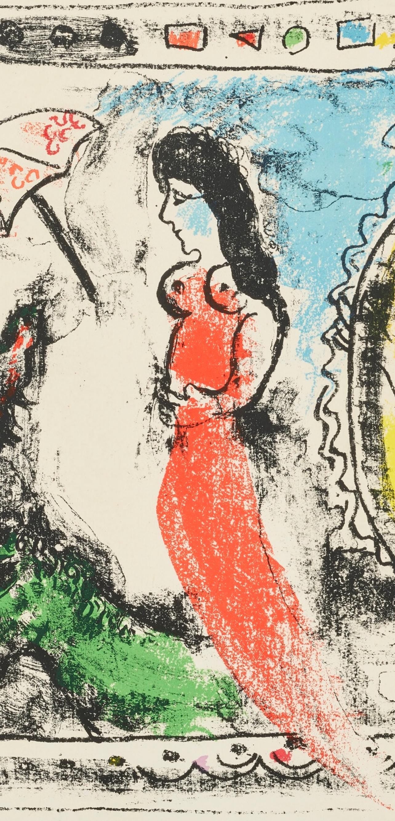 Marc Chagall, Composition (Mourlot 411; Cramer 59), Derrière le miroir, Limited Edition Lithograph