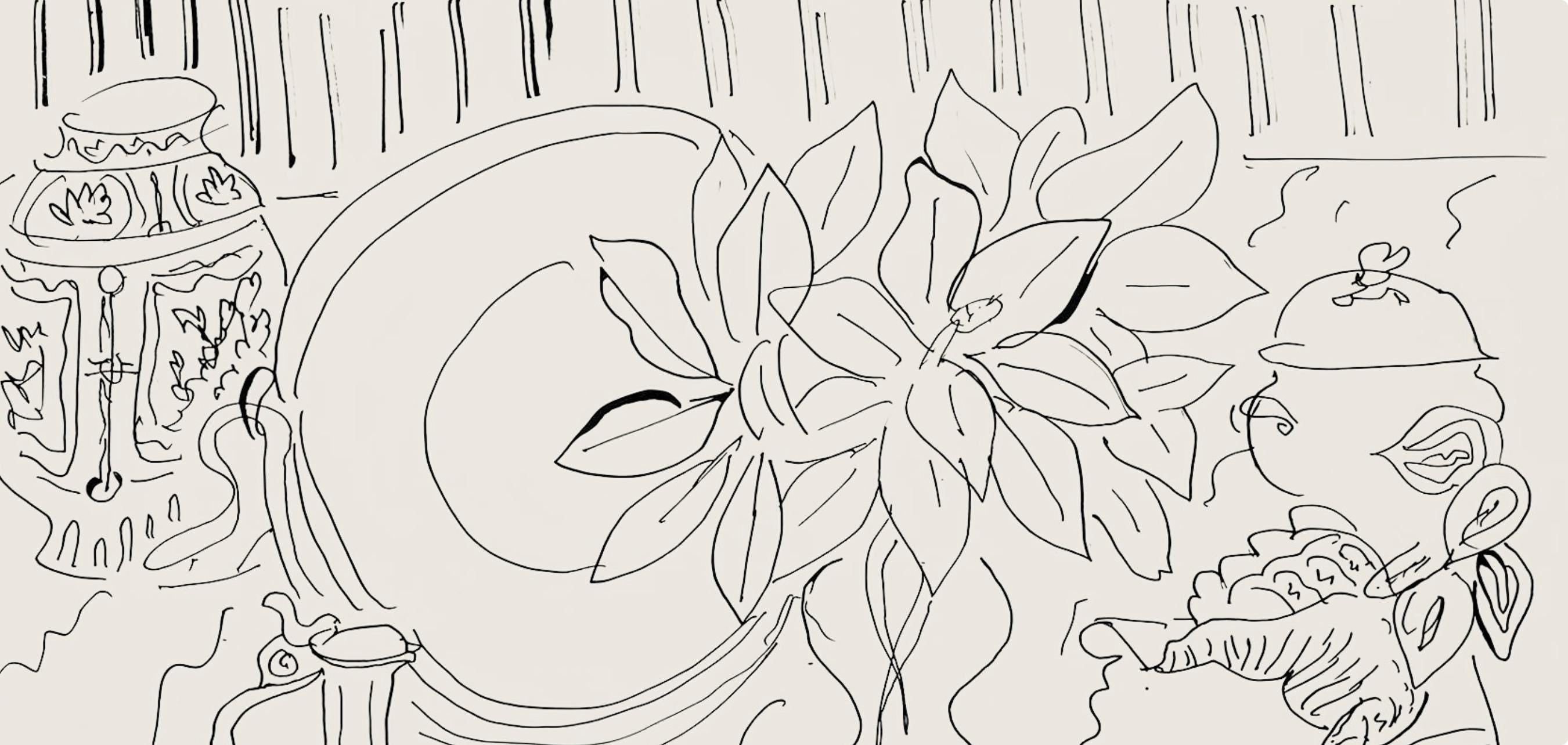 Henri Matisse, Série G, var. 3 (Duthuit 9), Henri Matisse, Dessins, Thèmes et variations, Limited Edition Lithograph