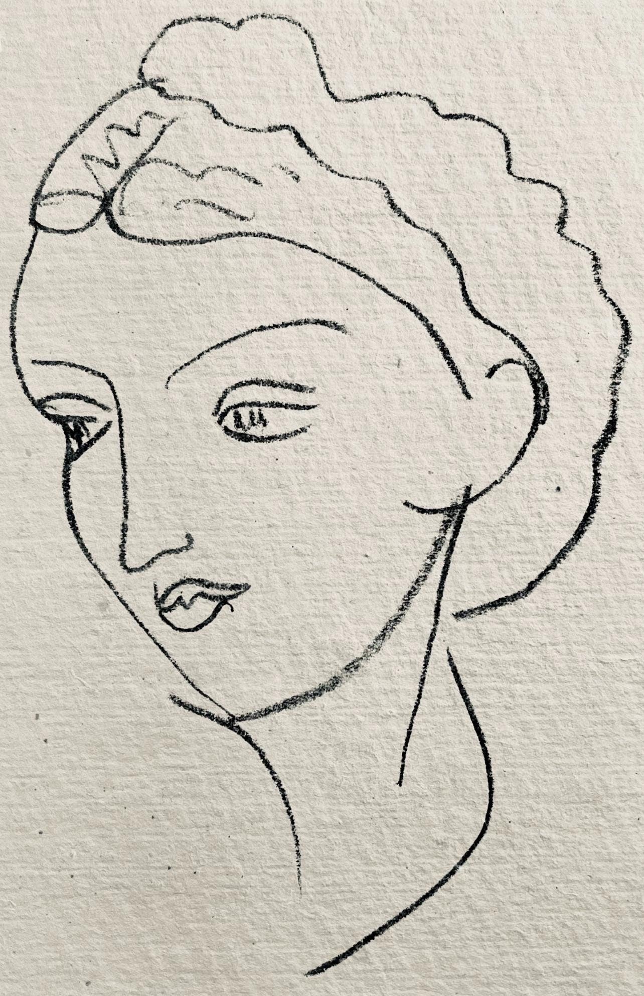 Henri Matisse, Lithographie I (Duthuit 20), Repli, Gravures de Henri Matisse, Limited Edition Lithograph