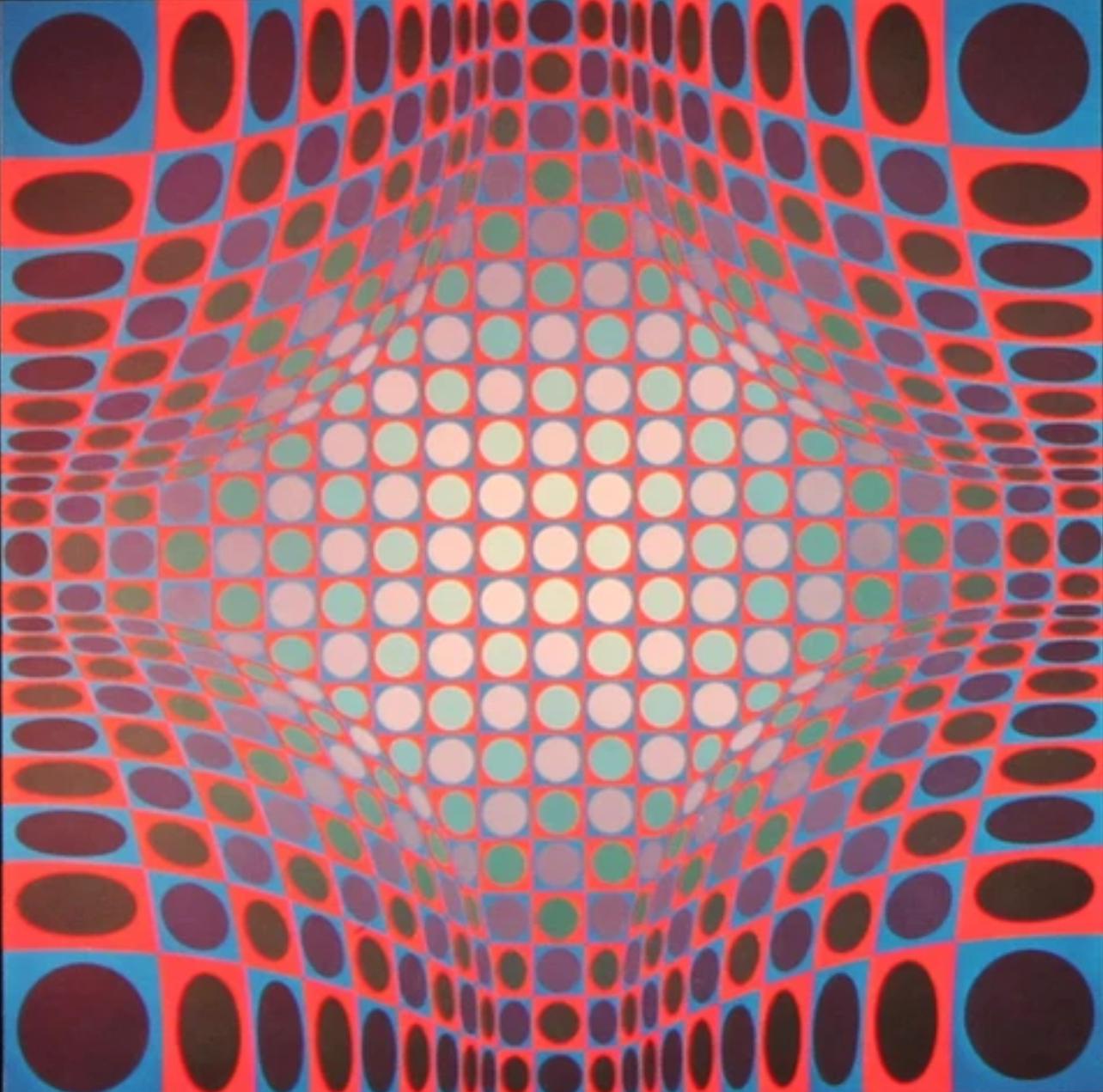 Victor Vasarely, Composition, Vega, Limited Edition Héliogravure