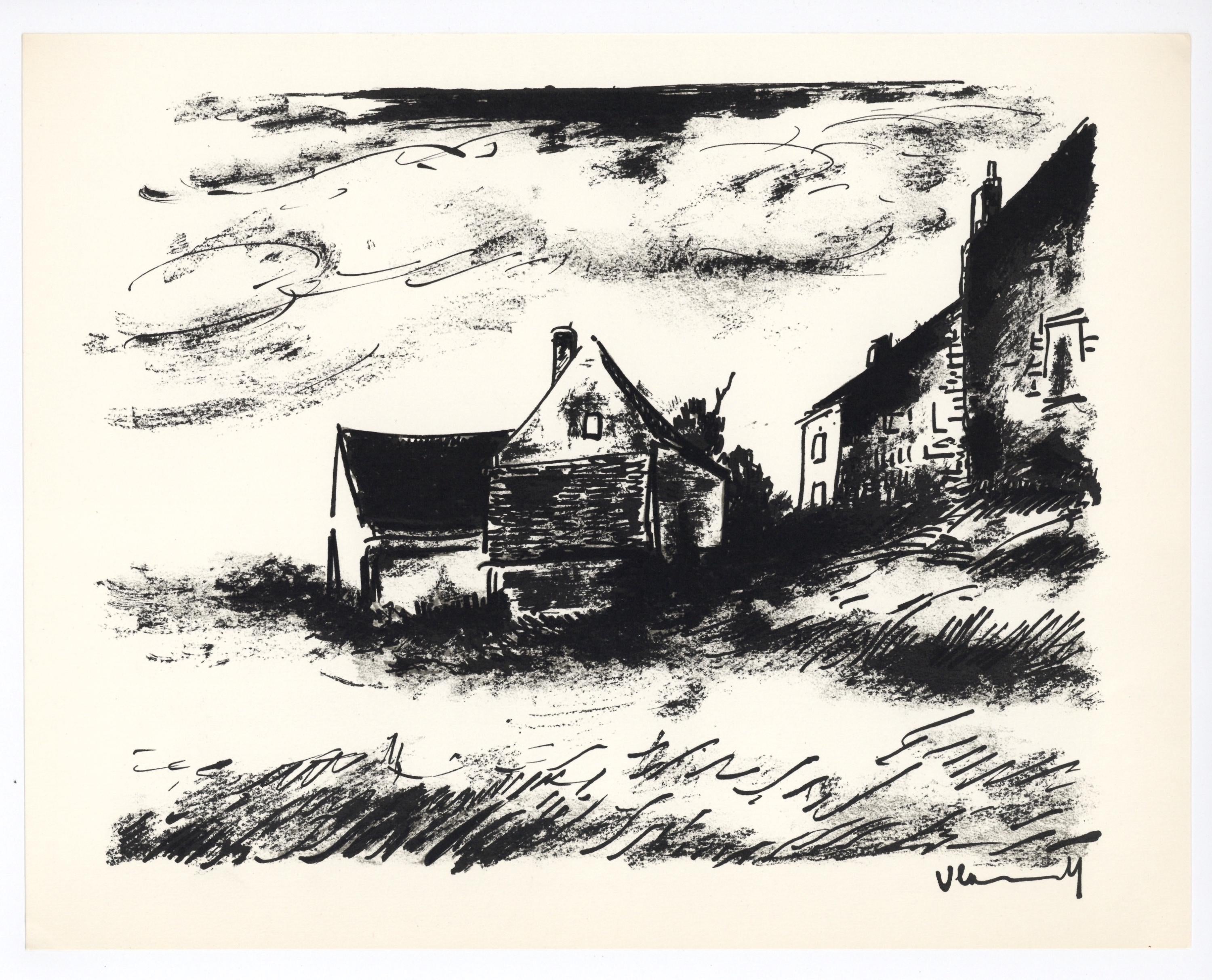 Maurice de Vlaminck, La Potinière à Rueil, Limited Edition Lithograph