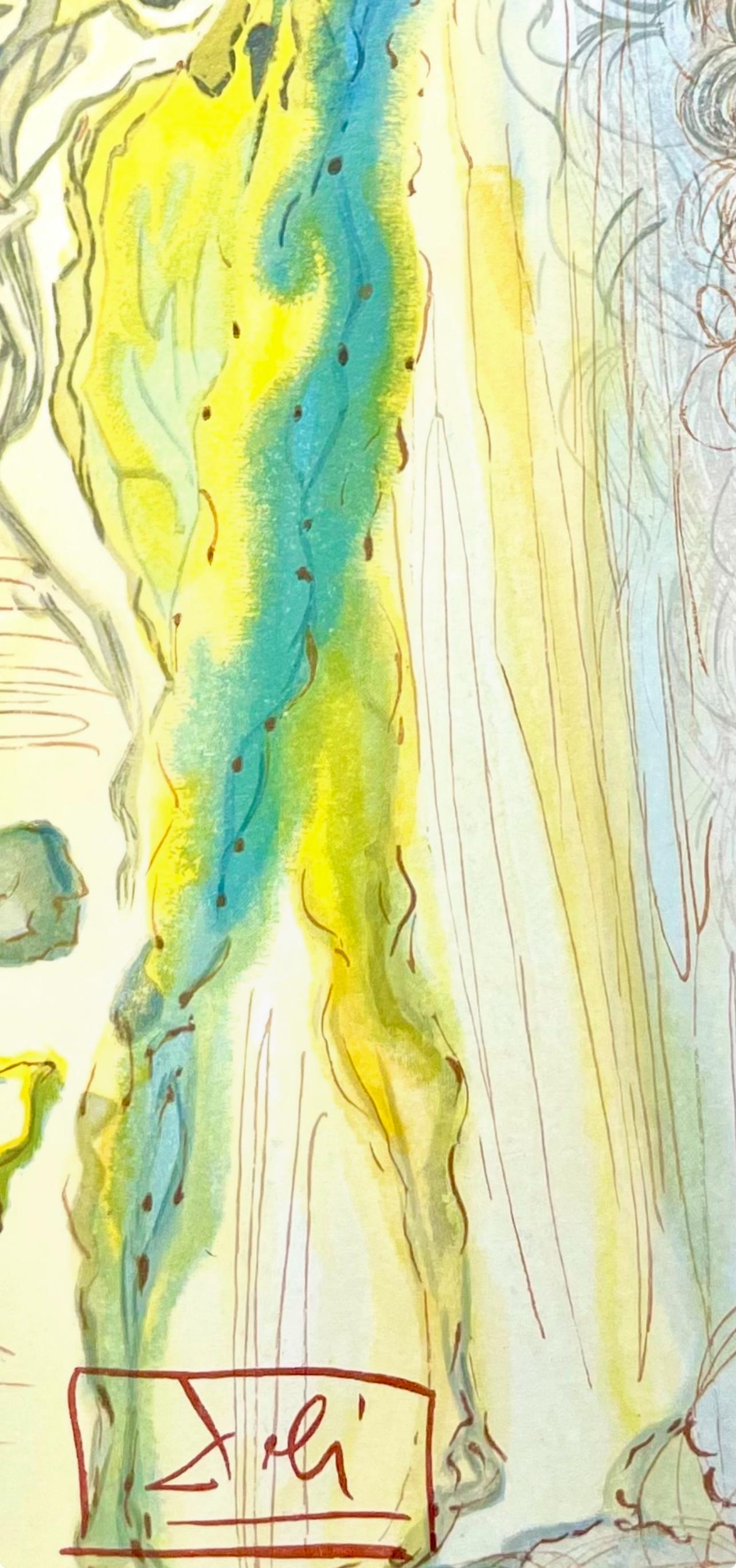 Salvador Dali, Paradies XII (Field 189-200; Michler/Löpsinger 1039-1138), Die Göttliche Komödie, Signed, Limited Edition Woodcut