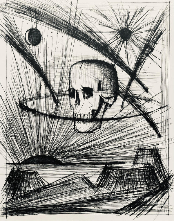 Bernard Buffet, Composition (Reinz 208-222), Voyages Fantastiques, Limited Edition Etching