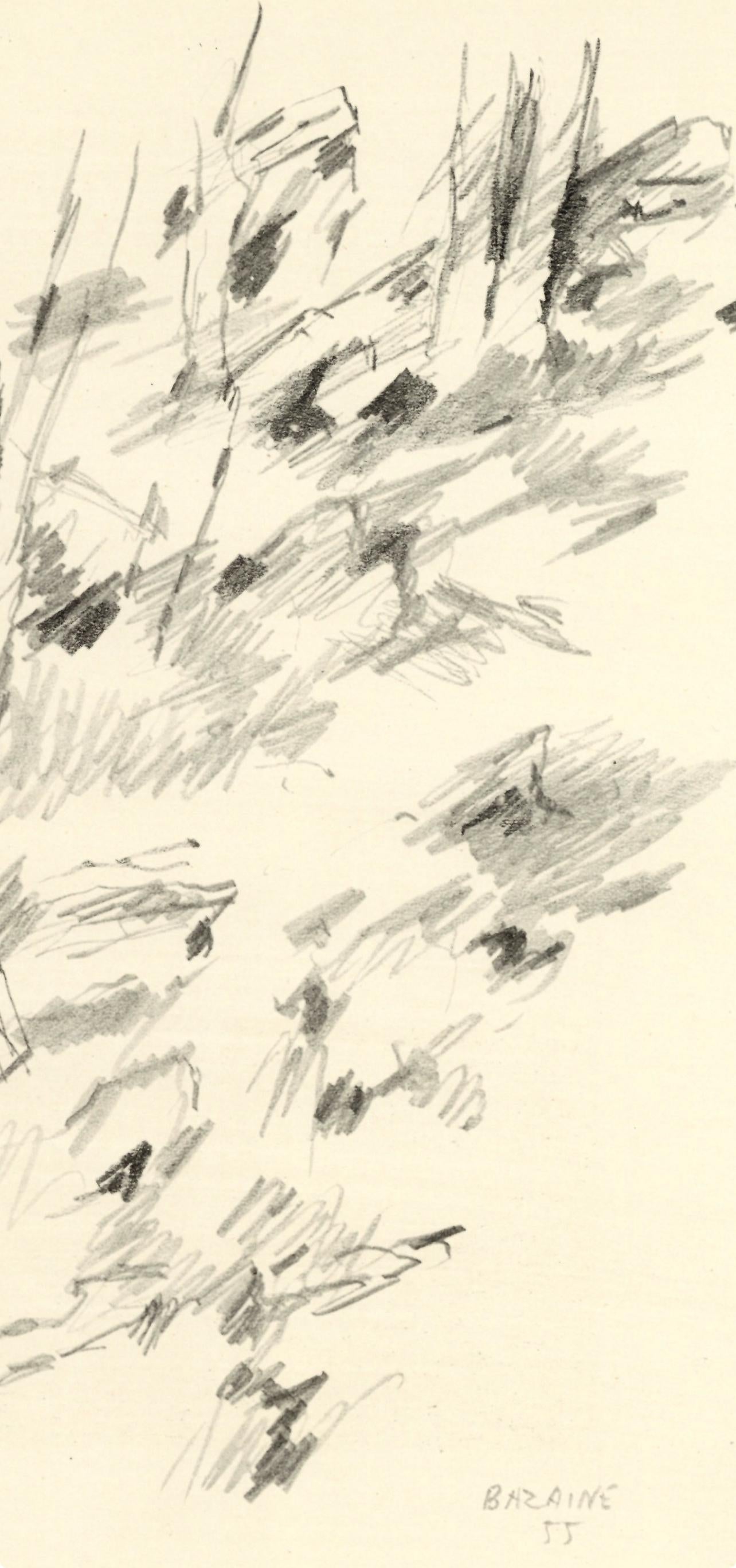 Jean Bazaine, Composition, XXe siècle, Limited Edition Lithograph