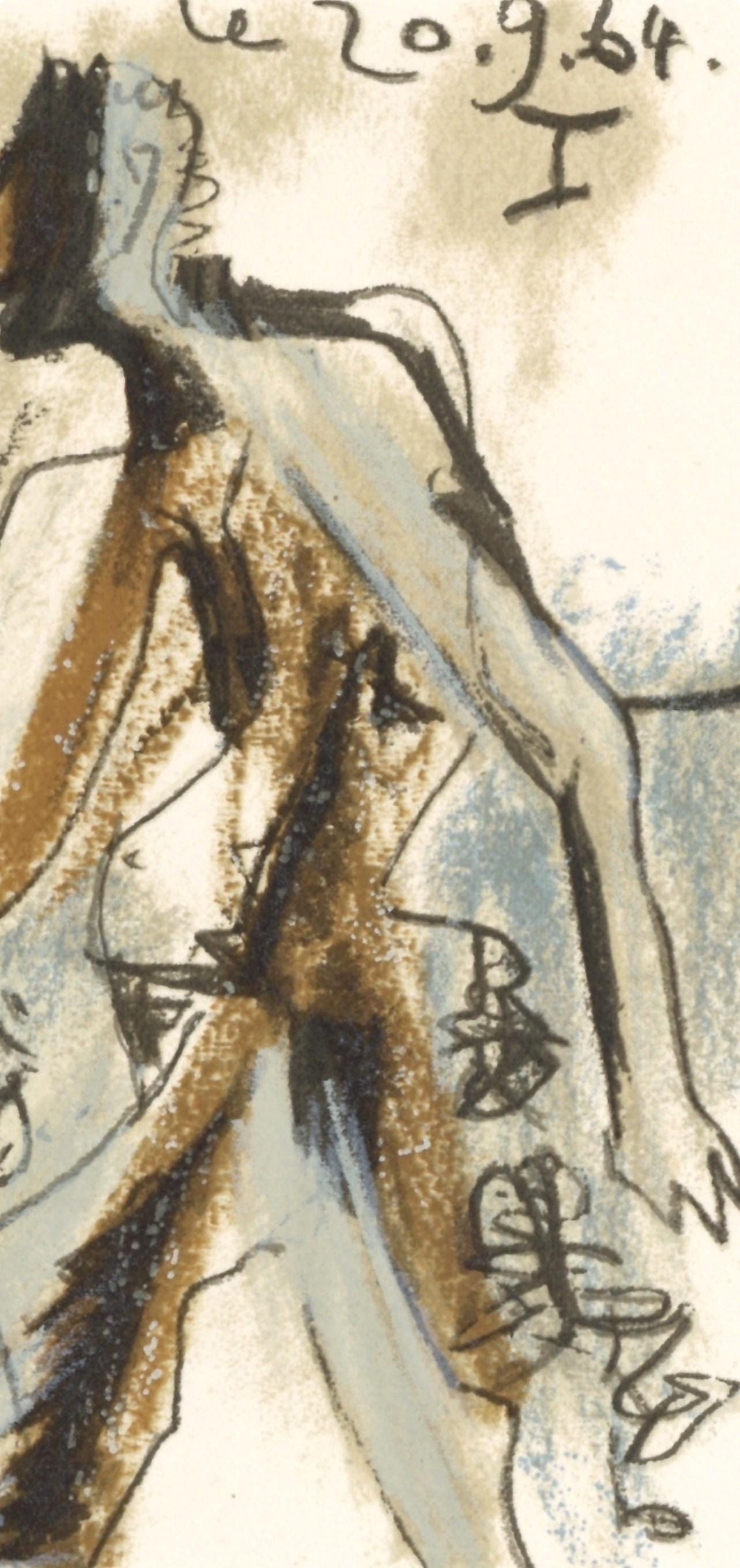 Pablo Picasso, Composition, Le Goût du Bonheur (Cramer 148; Bloch 2013), Limited Edition Mixed Media Lithograph