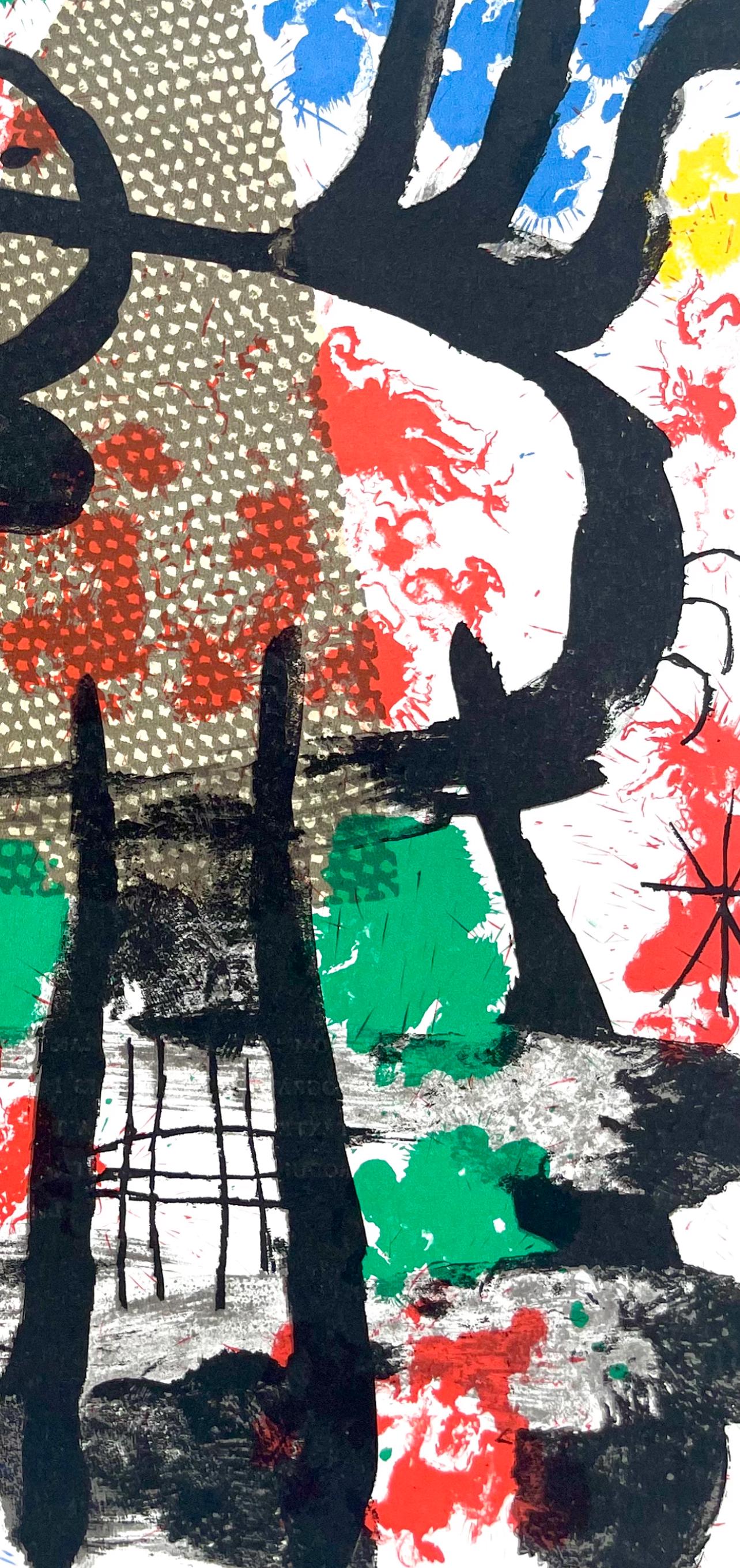 Joan Miró, Composition (Cramer 70; Mourlot 316), Derrière le miroir, Limited Edition Lithograph