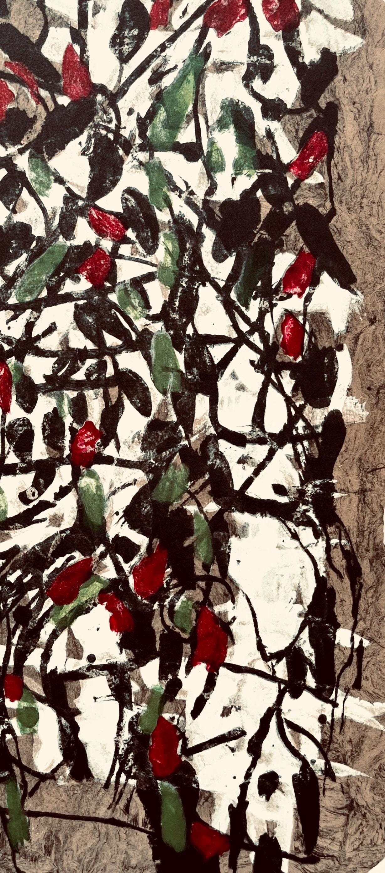 Jean-Paul Riopelle, Composition, Derrière le miroir, Limited Edition Lithograph