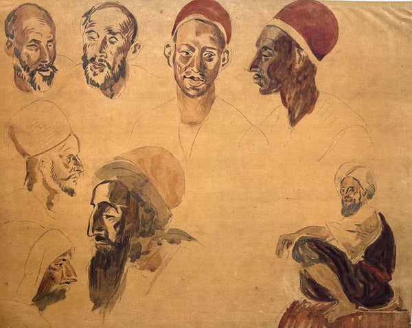 Eugène Delacroix, Composition, Trente et un Dessins et Aquarelles du Maroc, Limited Edition Lithograph