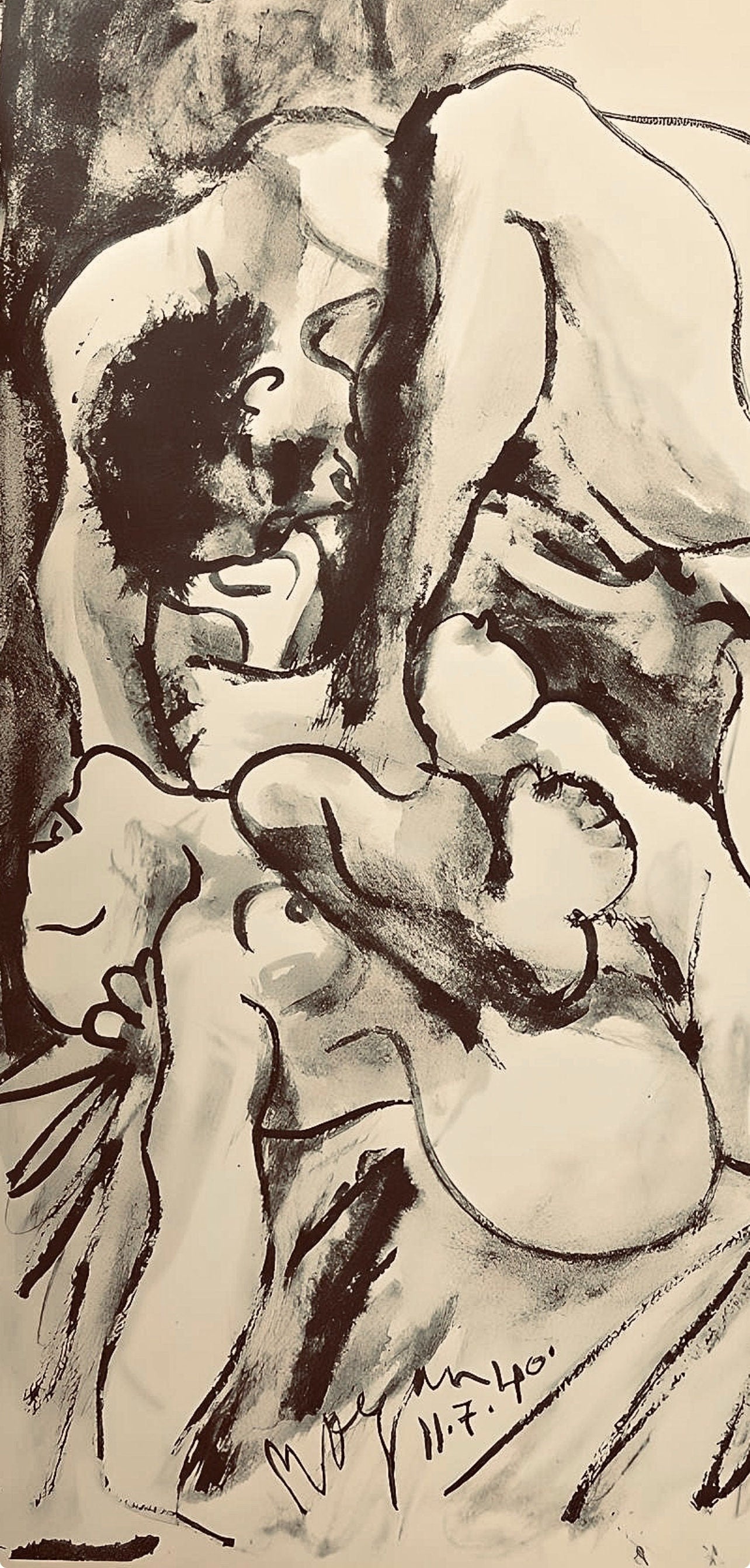 Pablo Picasso, Composition, Carnet de dessins de Picasso, Cahiers d’Art, Limited Edition Lithograph