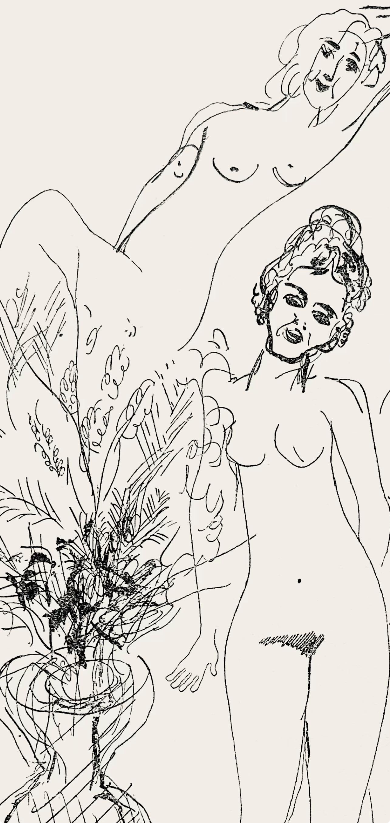 Marc Chagall, Composition, Suite Provinciale avec 92 dessins inédits de Marc Chagall, Limited Edition Lithograph