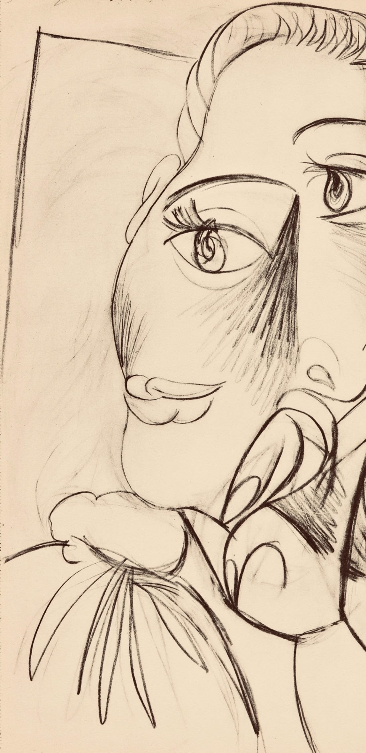 Pablo Picasso, Composition, Carnet de dessins de Picasso, Cahiers d’Art, Limited Edition Lithograph
