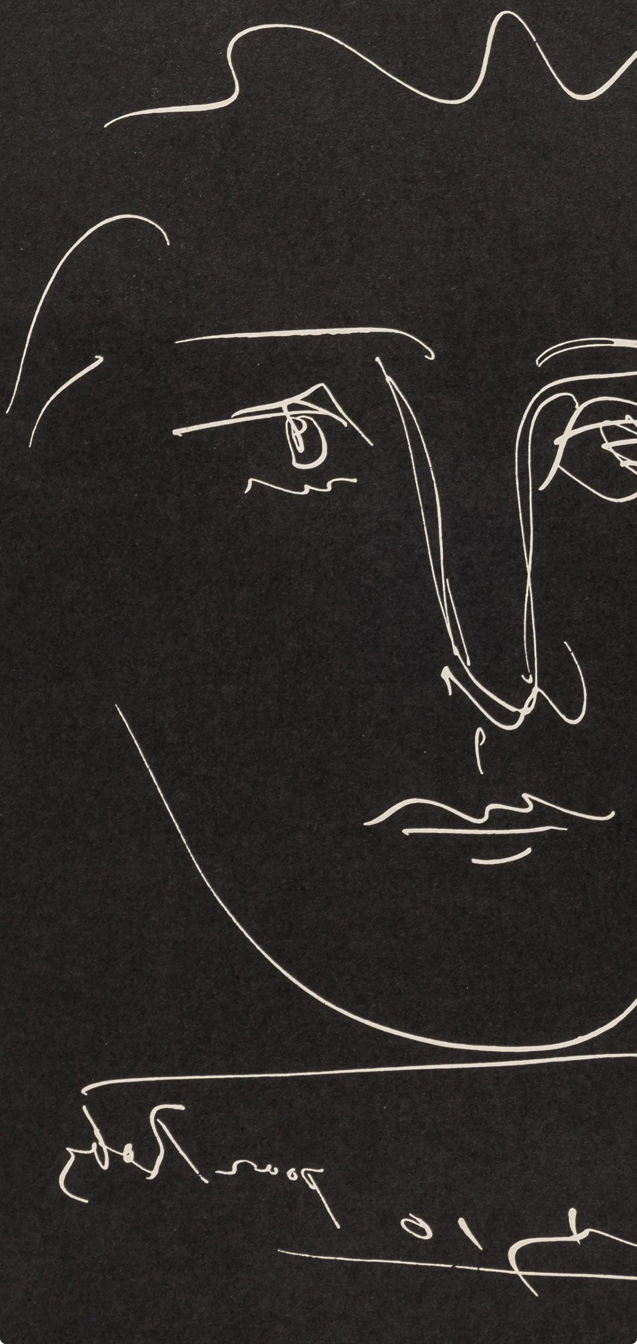Pablo Picasso, Pour Roby, Noir (Bloch 680; Cramer 57), L'Âge de Soleil, Limited Edition Engraving