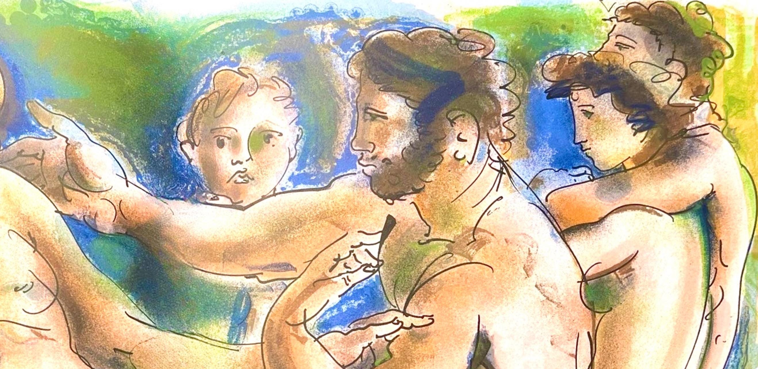 Hans Erni, Composition, Réflexions Simples Sur Le Corps, Limited Edition Lithograph