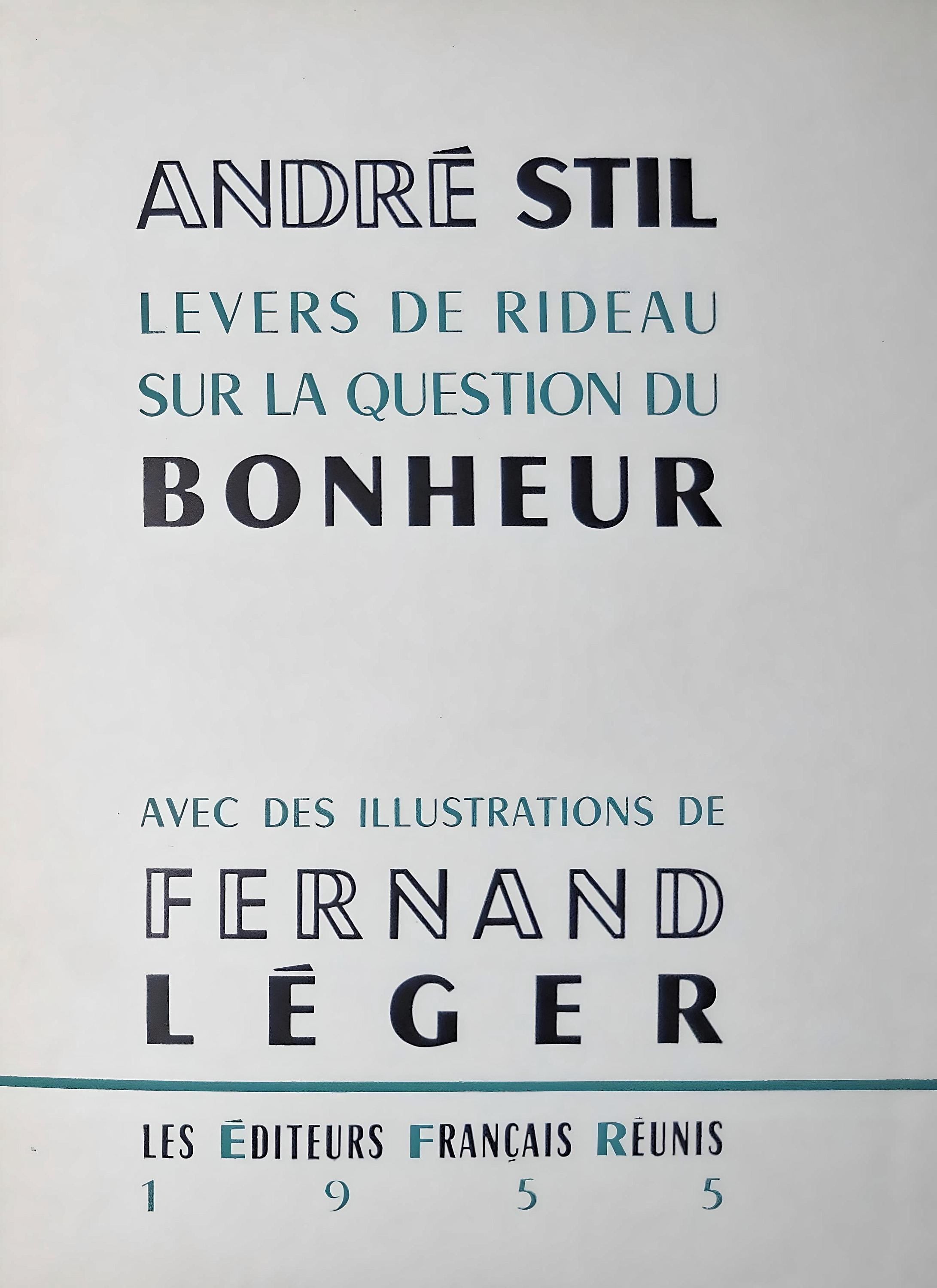 Fernand Léger, Composition, Levers de rideau sur la question du bonheur, Limited Edition Lithograph