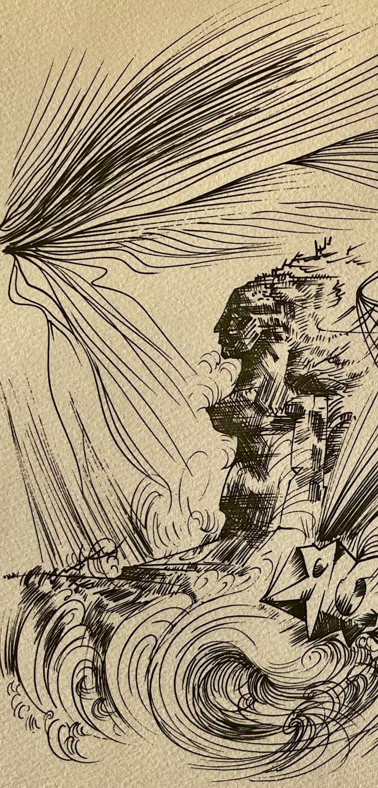 André Masson, Dessin pour la mythologie de l'être, Masson Dessins, Limited Edition Lithograph