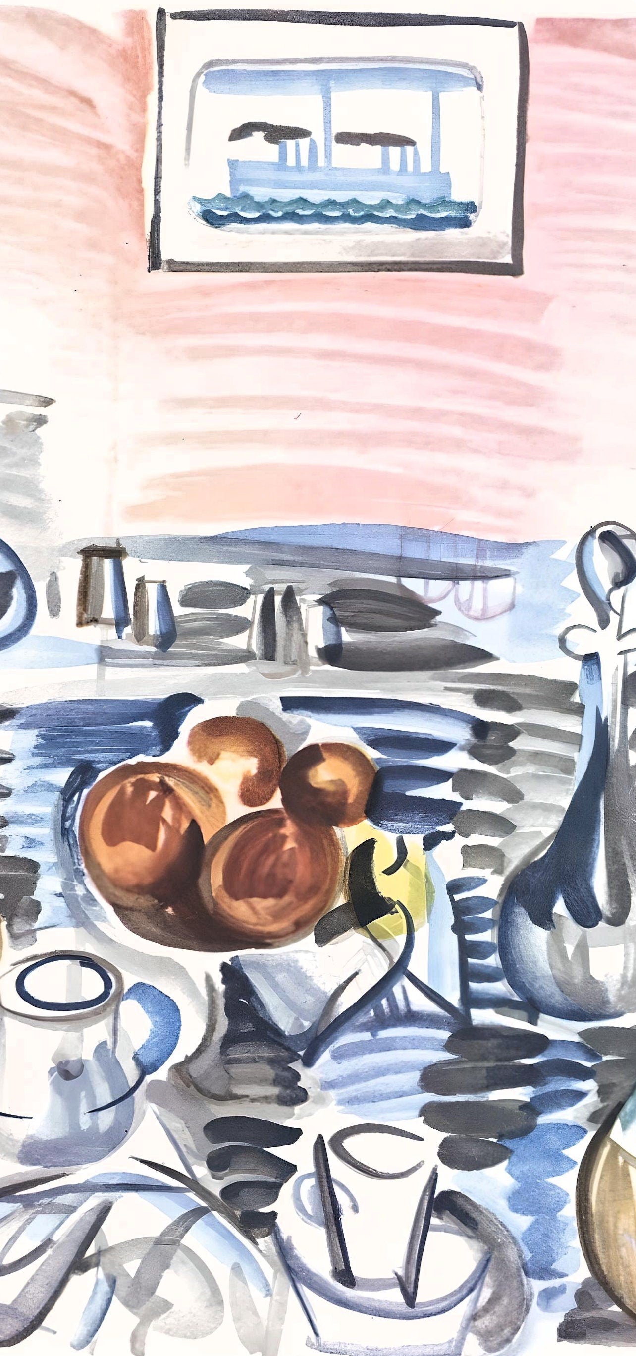 Raoul Dufy, Déjeuner de Cassis, Vacances forcées
