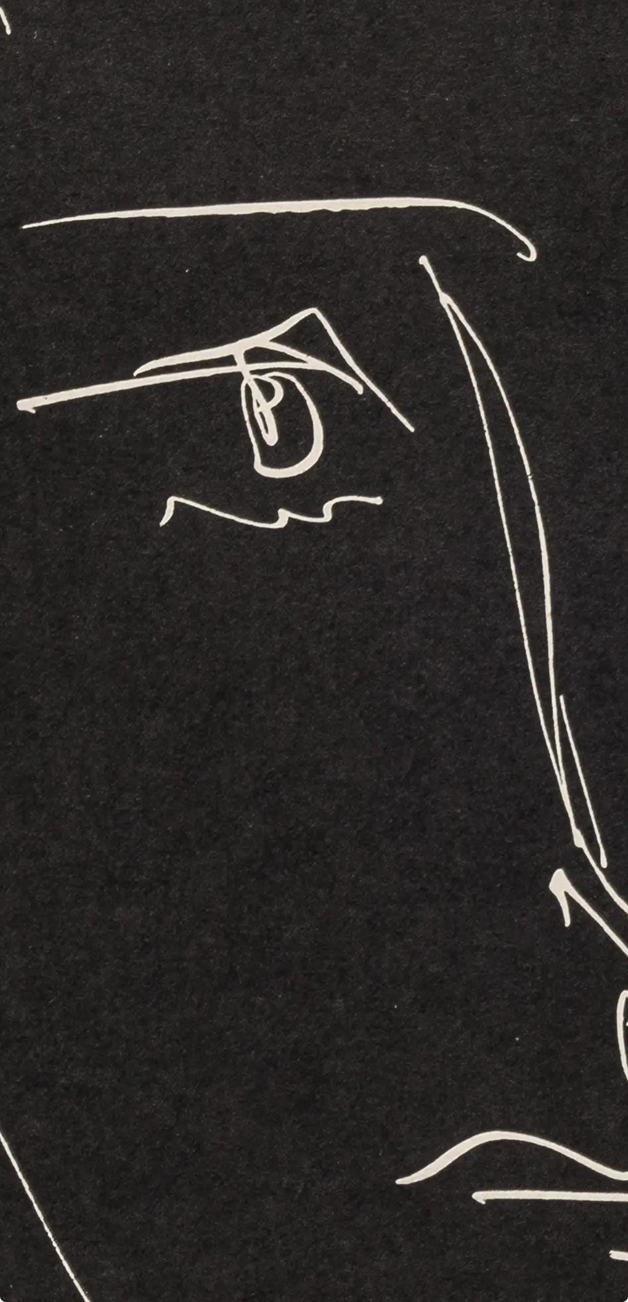 Pablo Picasso, Pour Roby, Noir (Bloch 680; Cramer 57), L'Âge de Soleil, Limited Edition Engraving