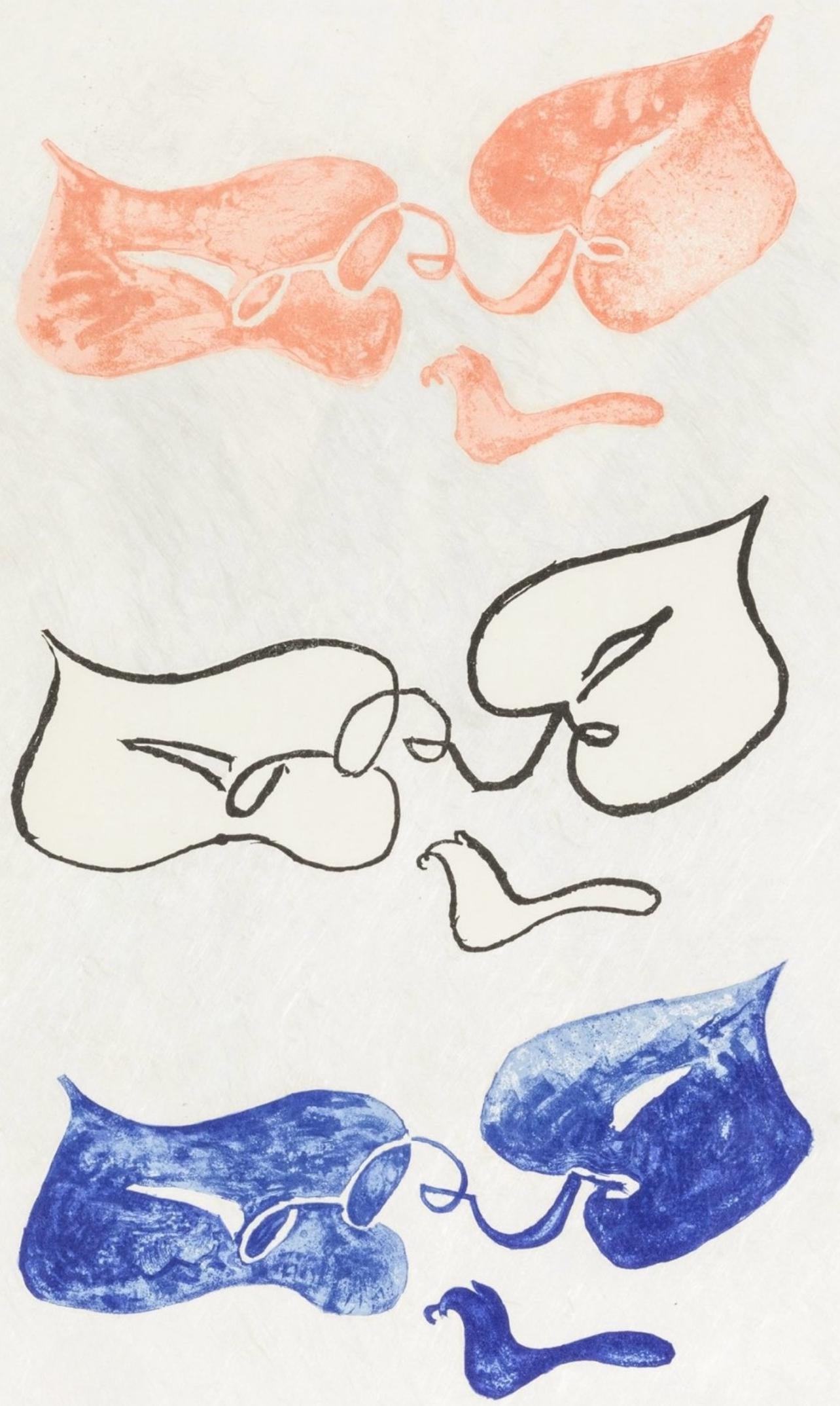 Georges Braque, Composition (Vallier 143), La Liberté des Mers, Limited Edition Lithograph
