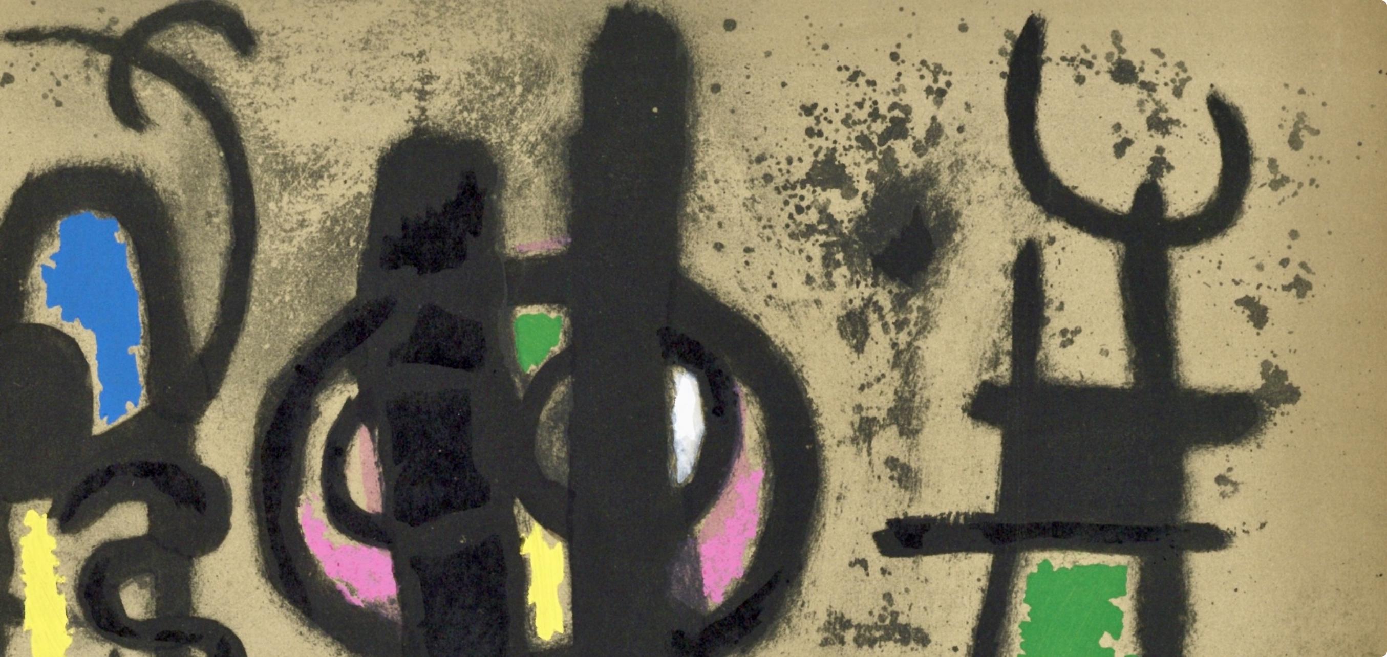 Joan Miró, Composition (Cramer 103; Mourlot 382-383), Miró Cartones 1956-1965, Limited Edition Lithograph