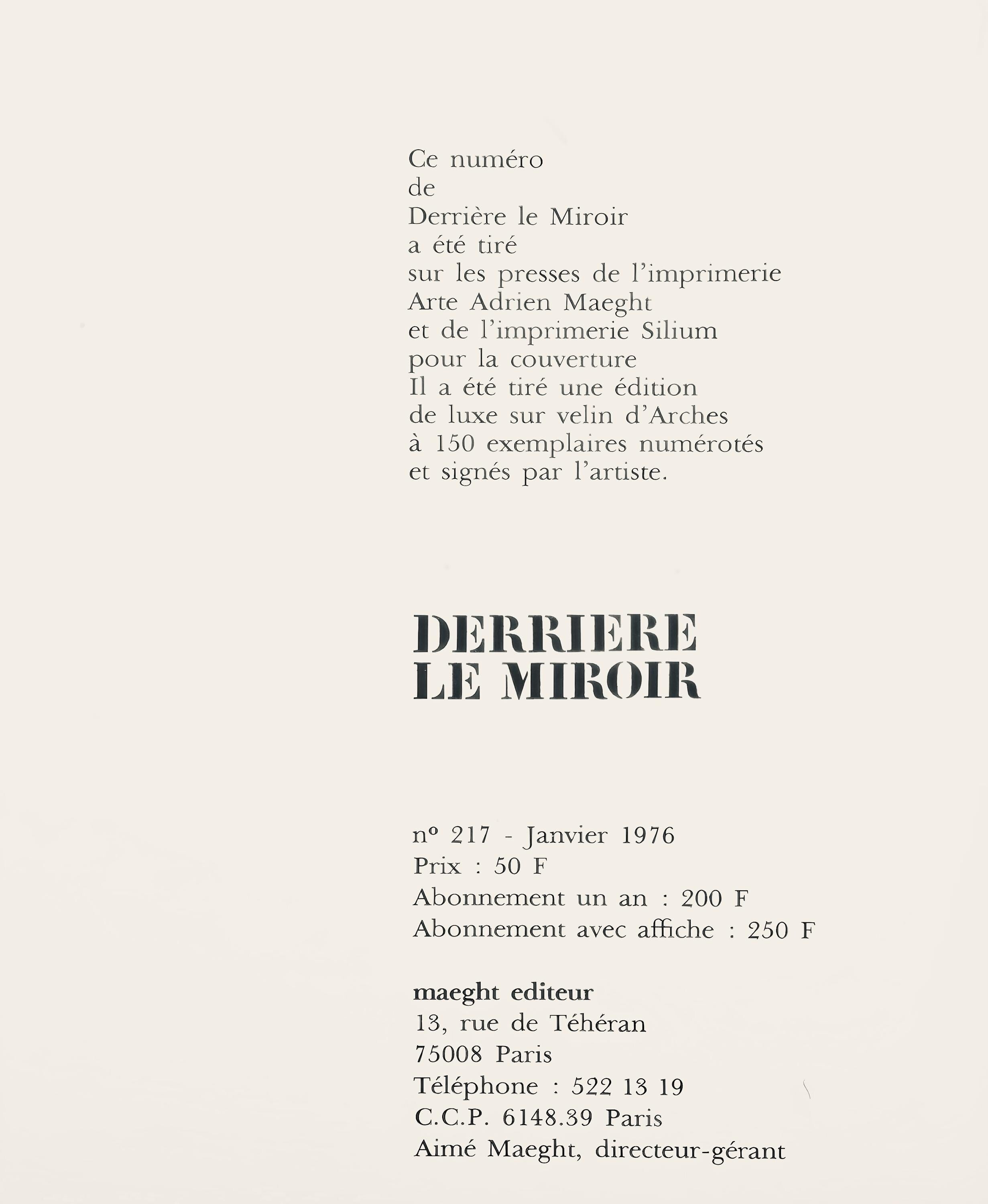 Pol Bury, Composition, Derrière le miroir, Limited Edition Lithograph