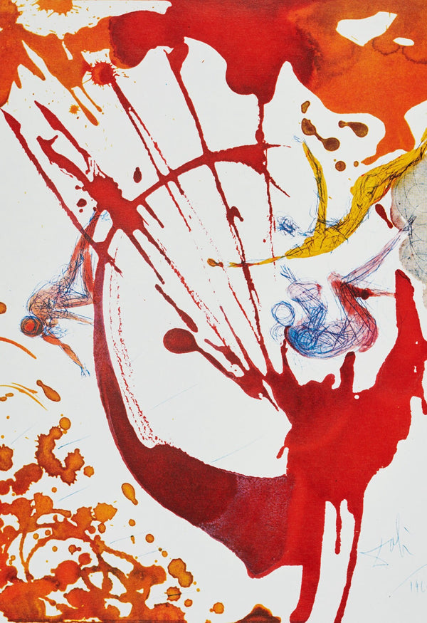 Salvador Dali, Composition (Michler/Löpsinger 1600; Field 69-3), Biblia Sacra, Limited Edition Lithograph