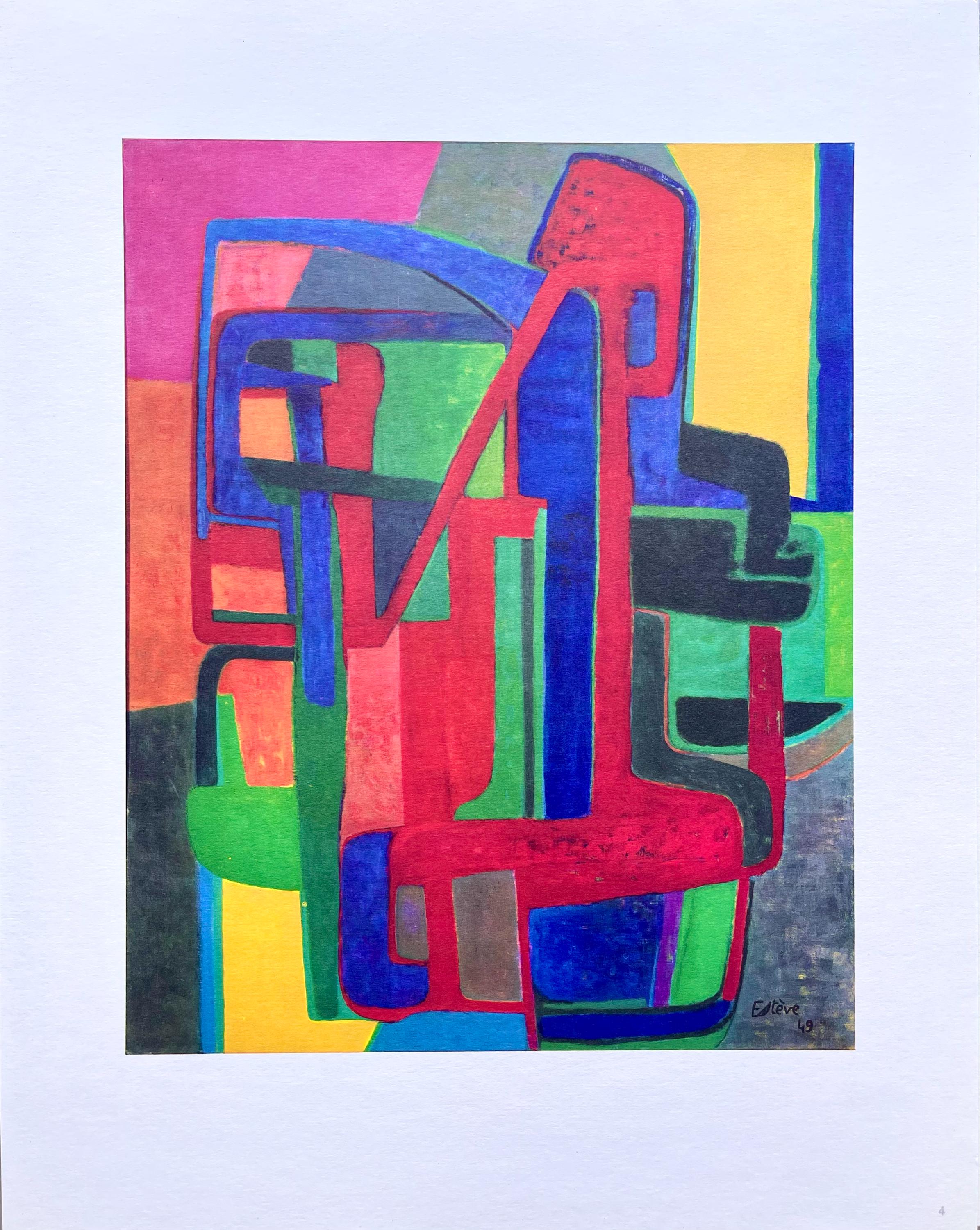 Maurice Estève, Composition, Maurice Estève, Peintres d'aujourd'hui, Limited Edition Lithograph